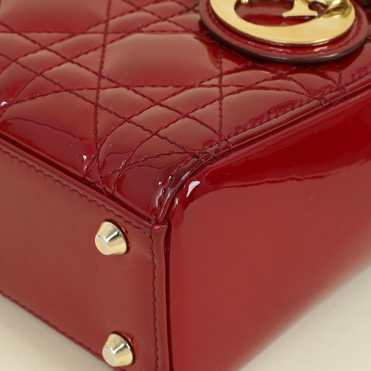 Dior Lady Dior Leather Handbag Style 112