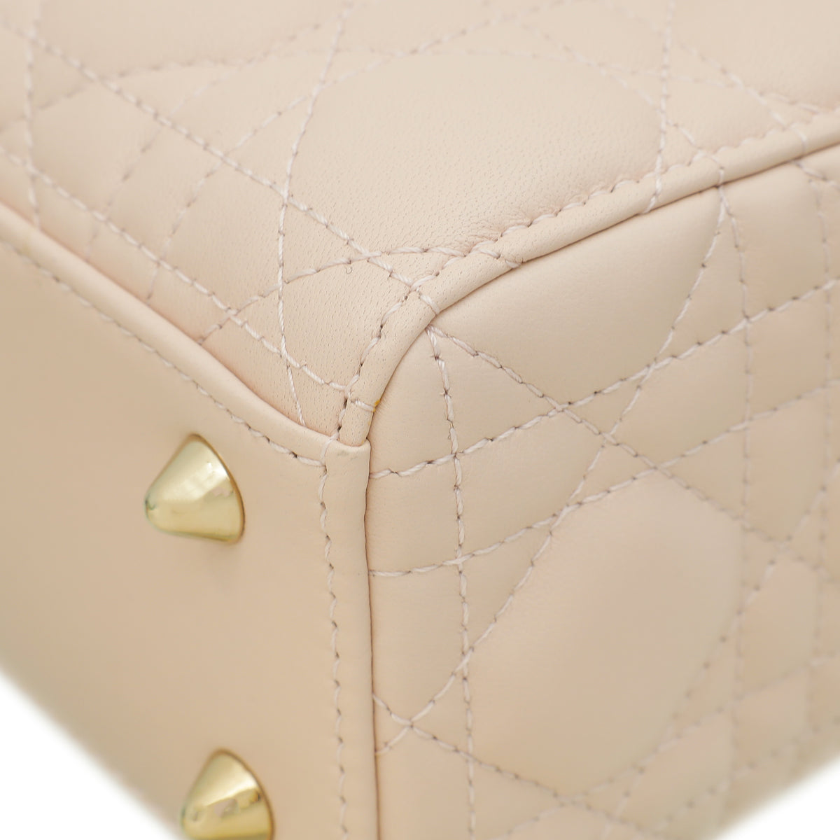 Christian Dior Light Peach Lady Dior Small My Abcdior Bag