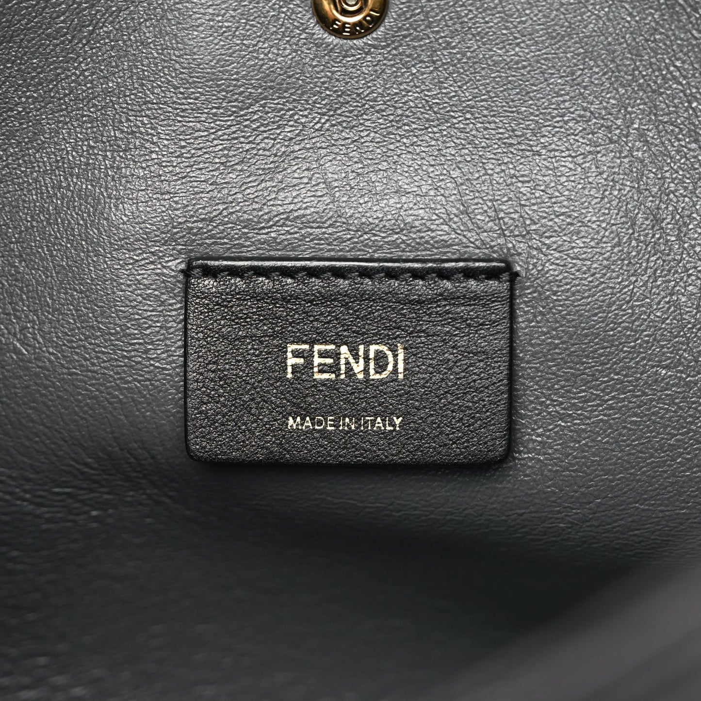 Fendi Snakeskin O'Lock Zipper Black
