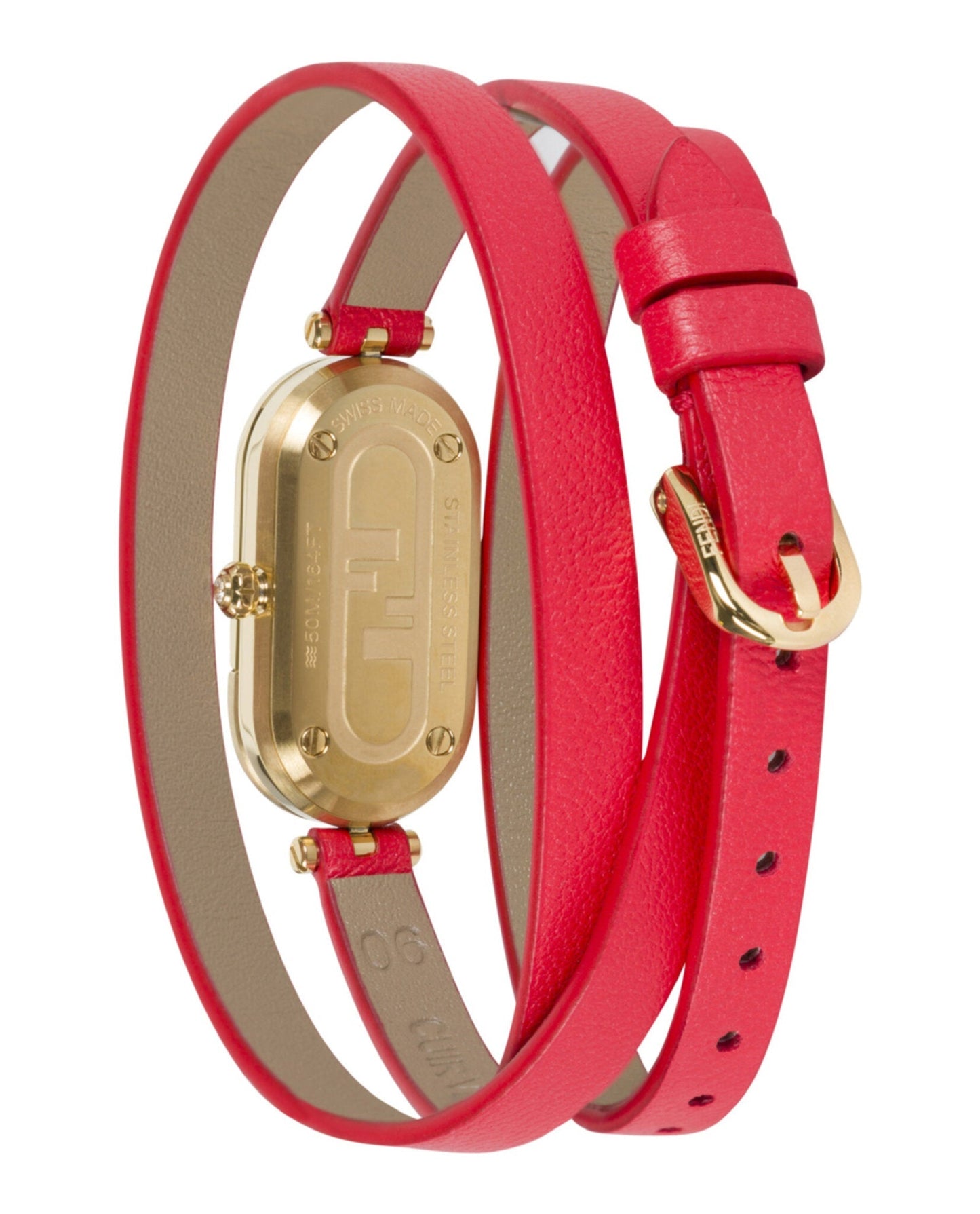 Fendi Womens Gold 14.8mm Strap Fashion Watch