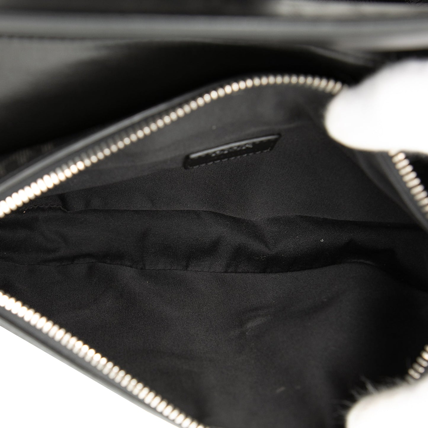 Black Dior Oblique Perforated Calfskin Galaxy Saddle Bag