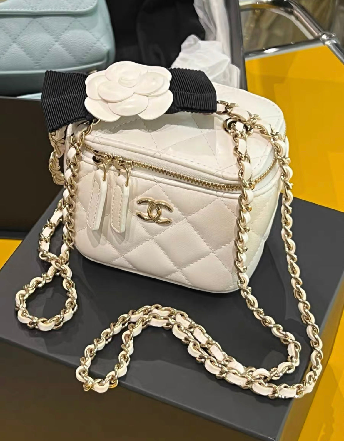 Chanel Vanity Lambskin Clutch
