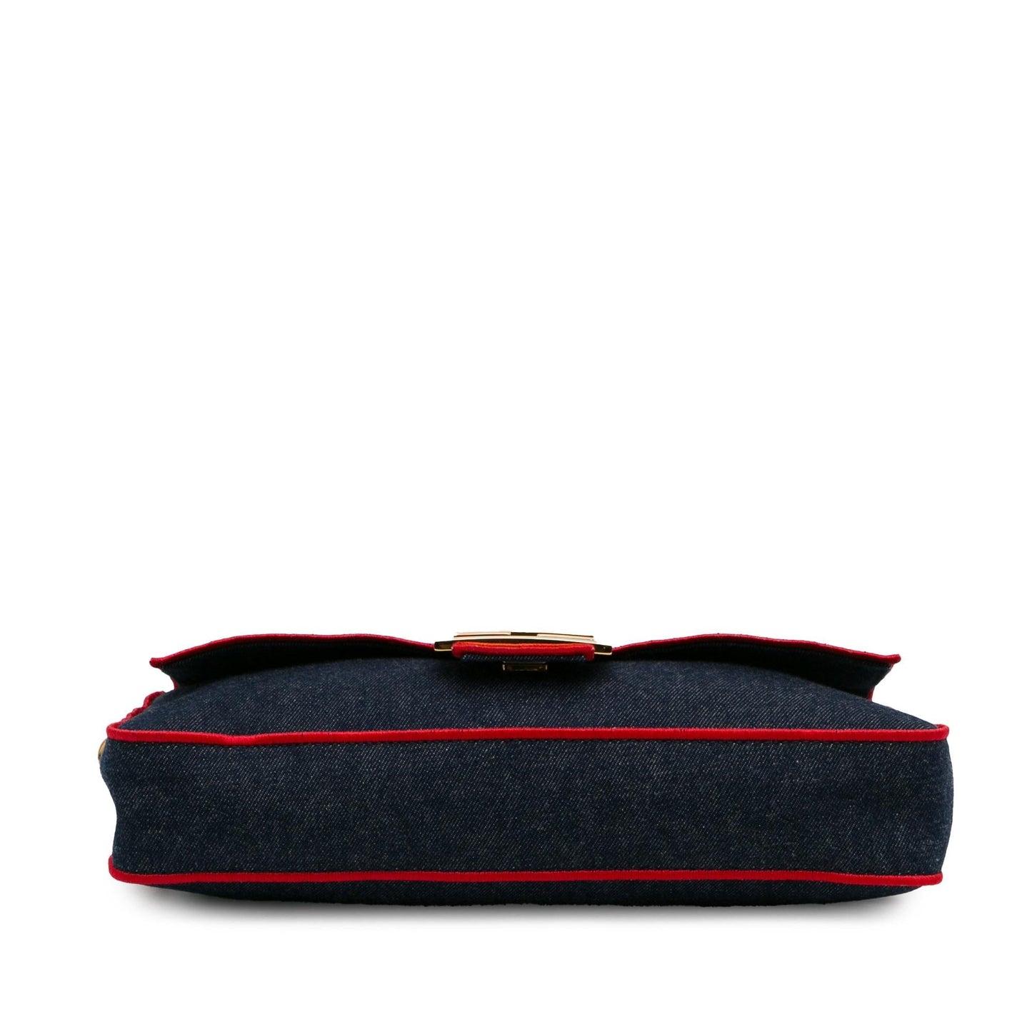 Fendi Large Denim Baguette Satchel (SHG-oOuzqA)