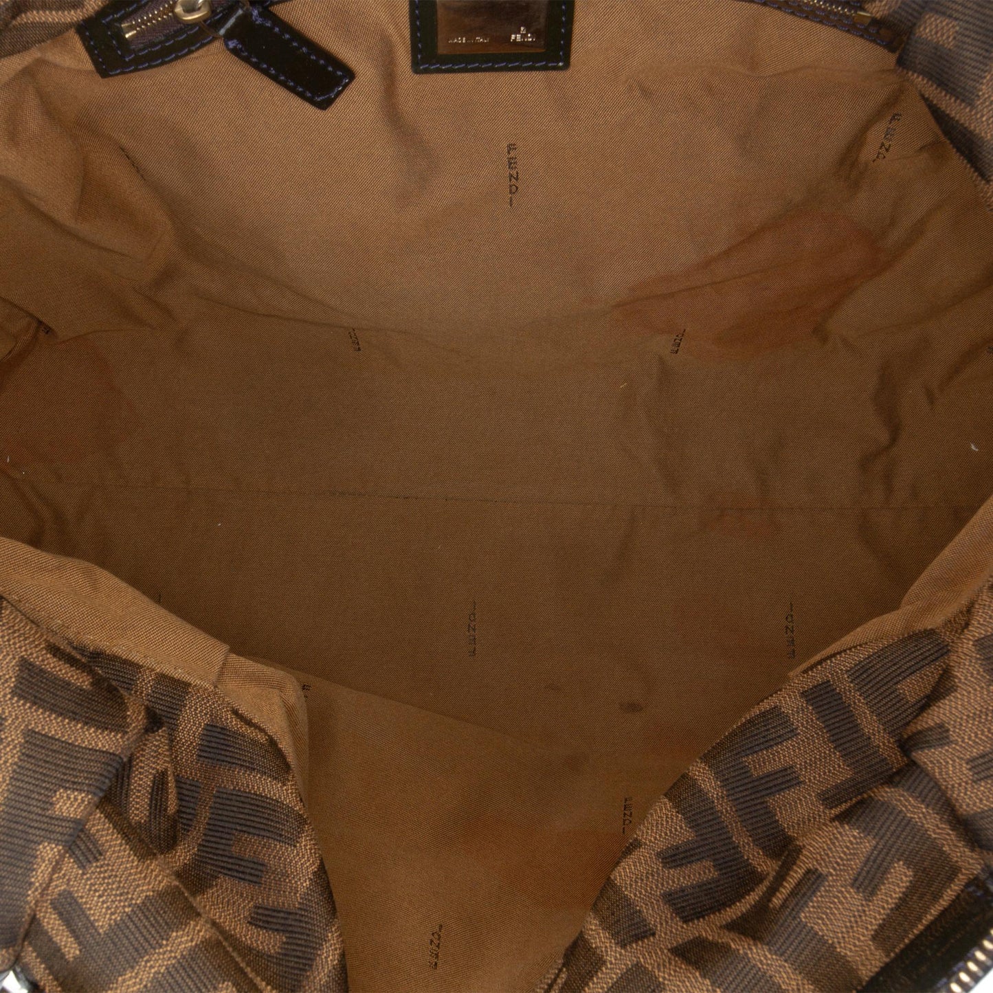 Fendi Large Zucca Canvas Chef Shoulder Bag