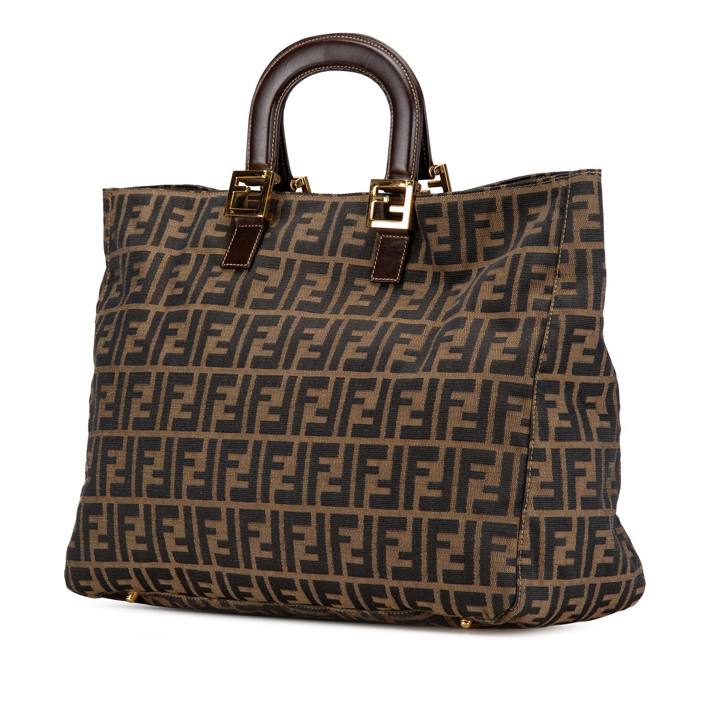 Fendi Zucchino Coated Canvas Superstar Tote