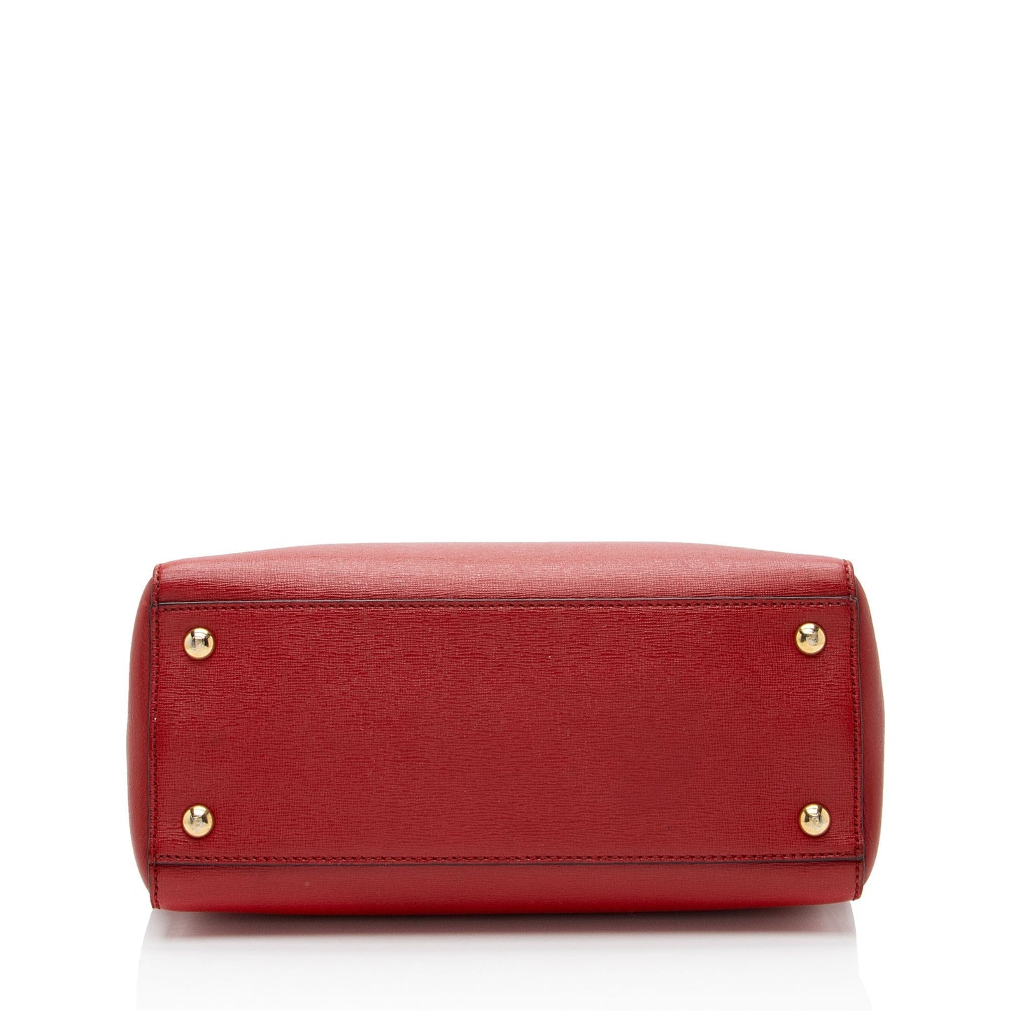 Fendi Tote Leather Red Tote Bag Style 8