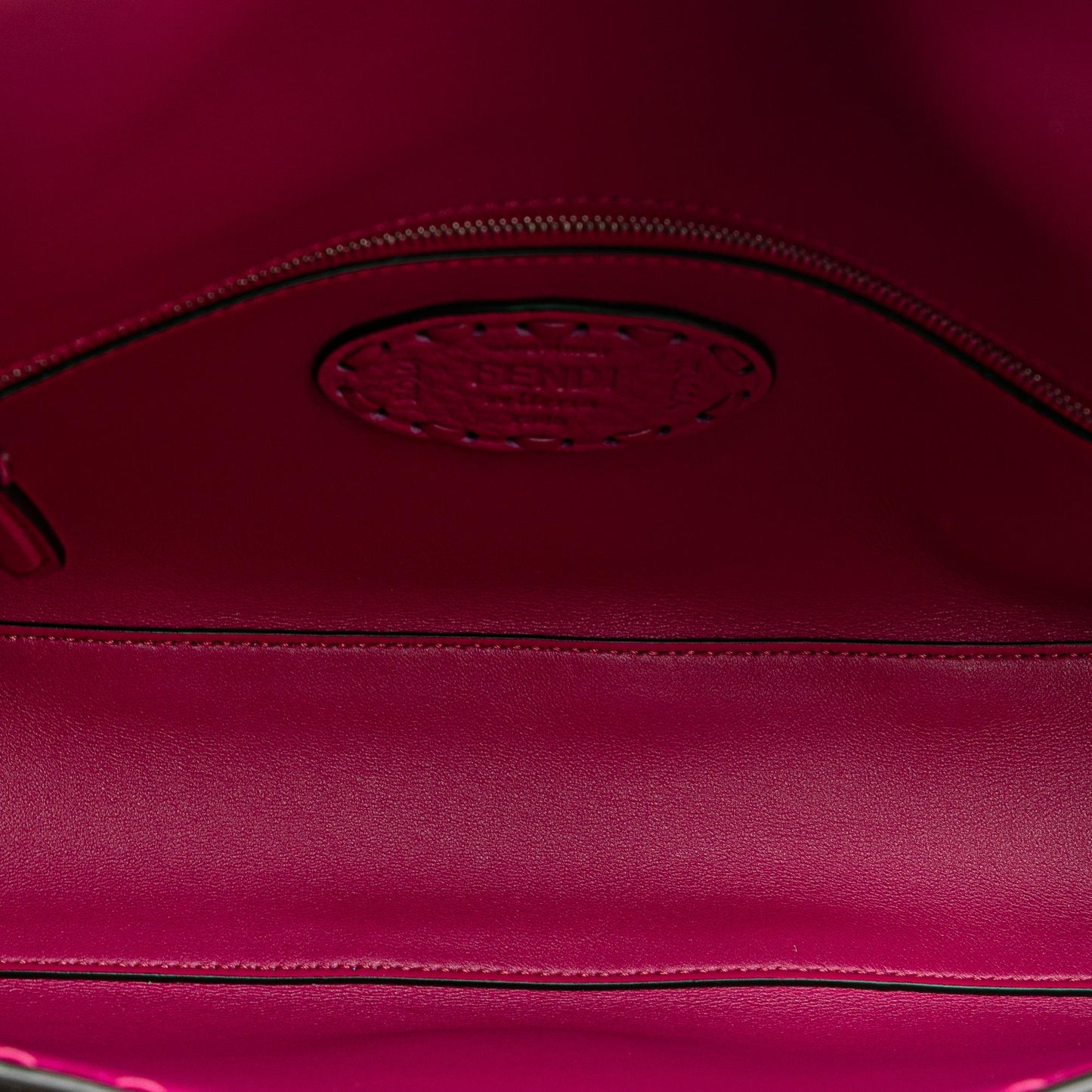 Fendi Leather Selleria Baguette Satchel