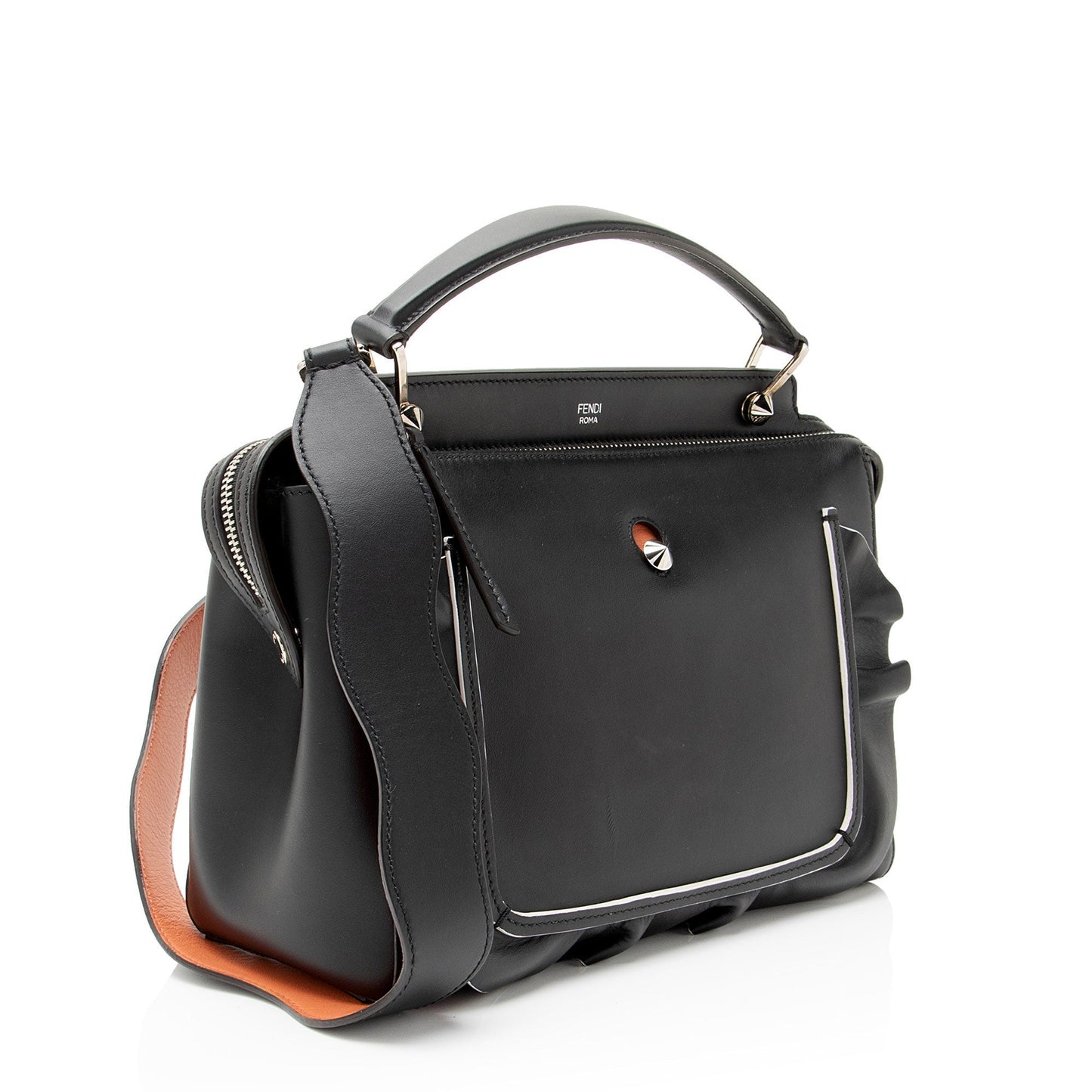 Fendi Baguette Leather Red Shoulder Bag Style 87