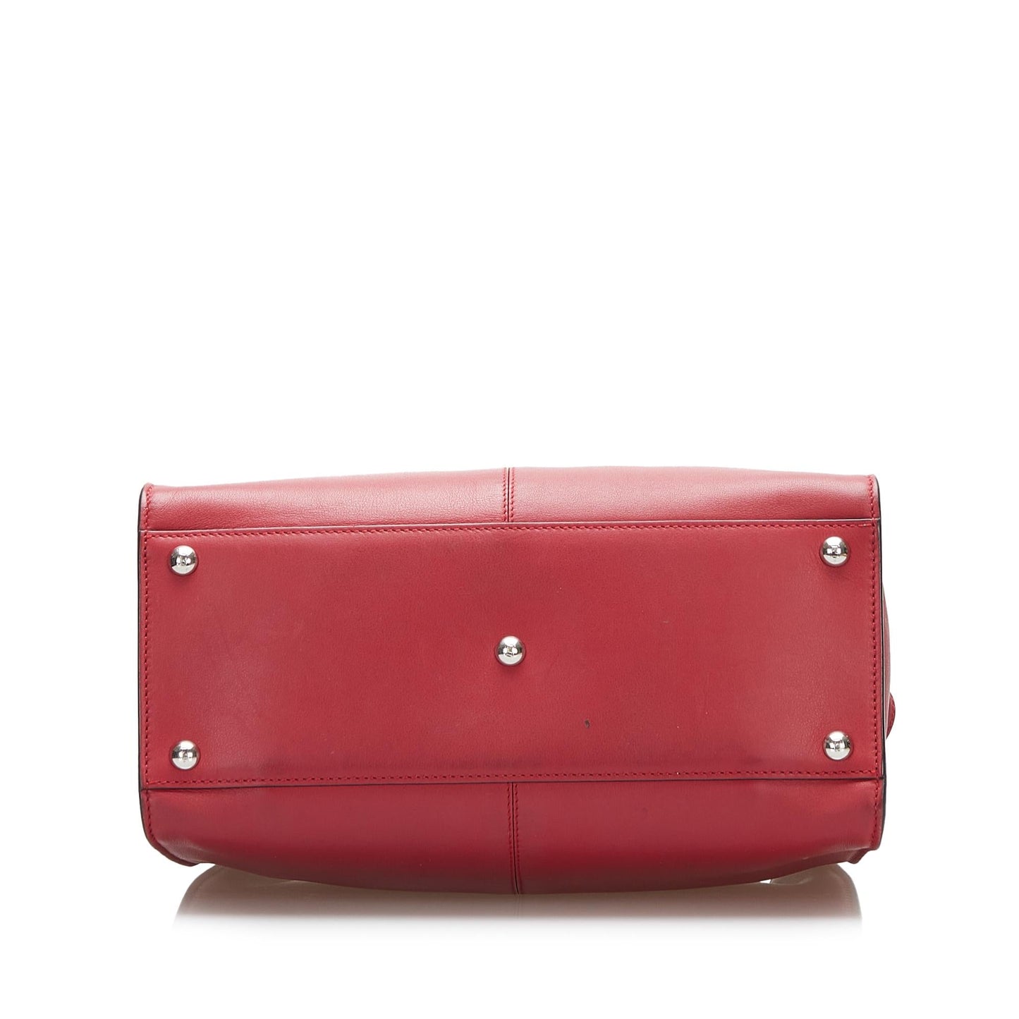Fendi Peekaboo Leather Red Handbag Style 5