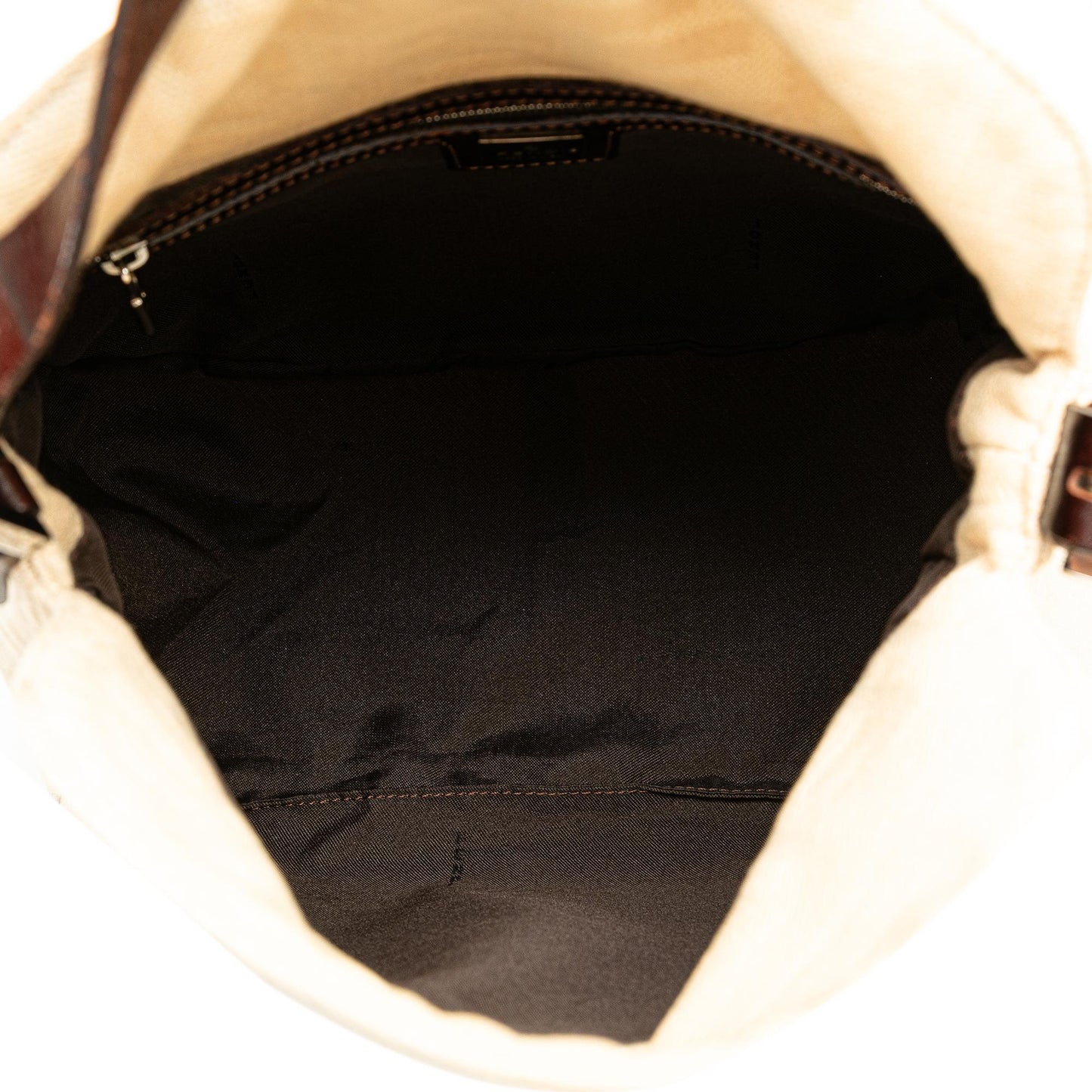 Fendi Zucca Canvas Double Flap Mamma Shg-Aecqqq