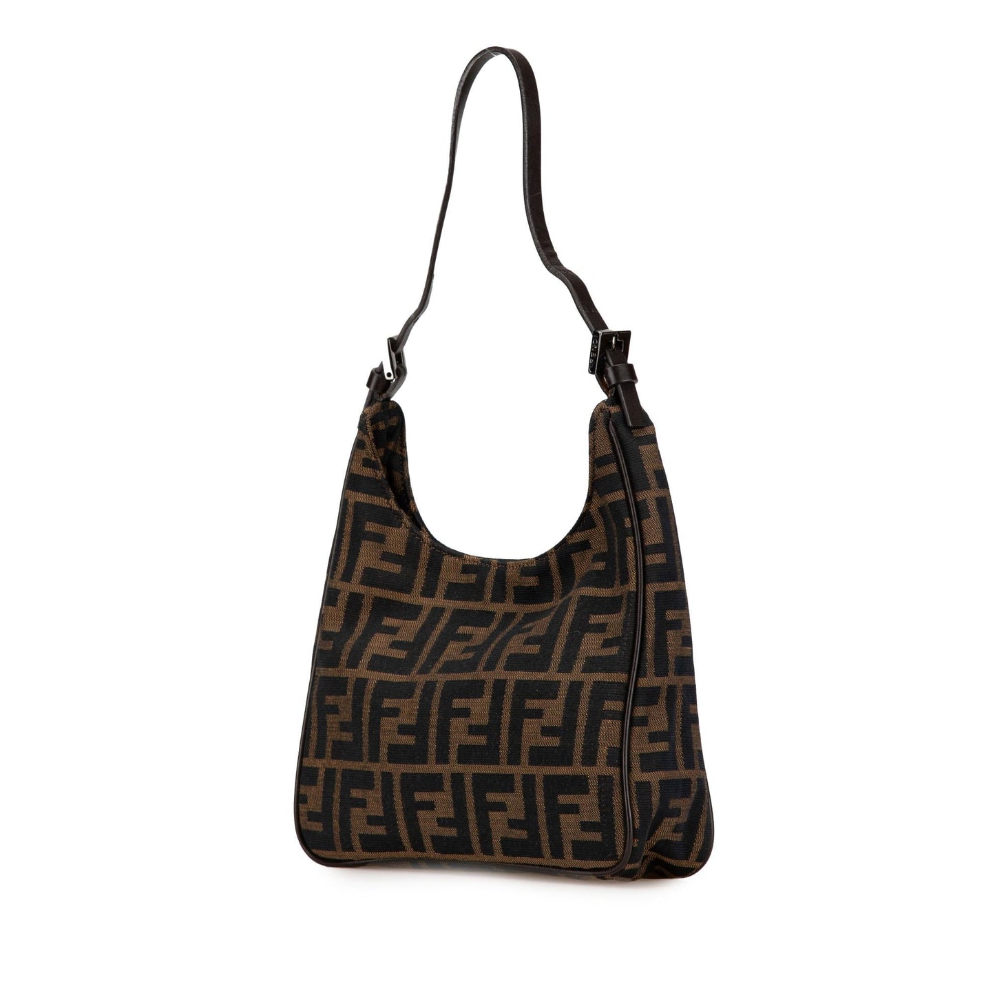 Fendi Zucca Coated Canvas Peekaboo Defender Handbag