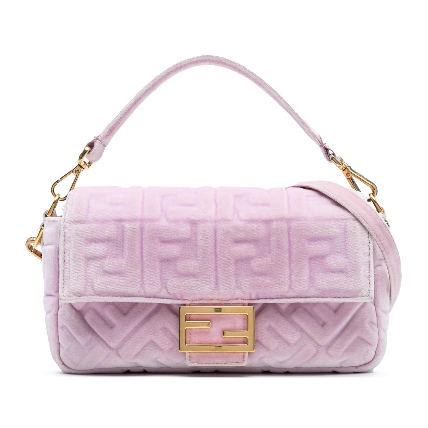 Fendi Baguette Zucca Red Shoulder Bag Style 19