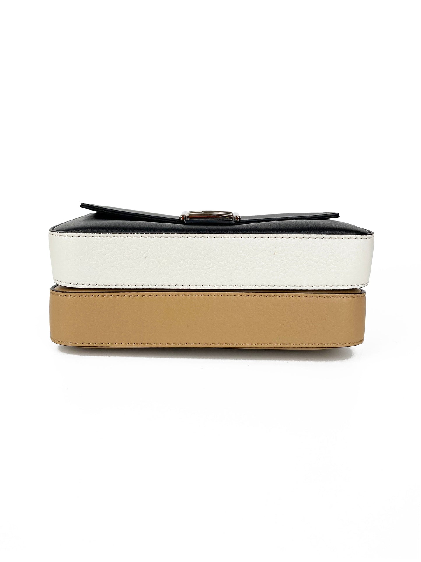 Fendi Black & Nude Micro Double Baguette Bag