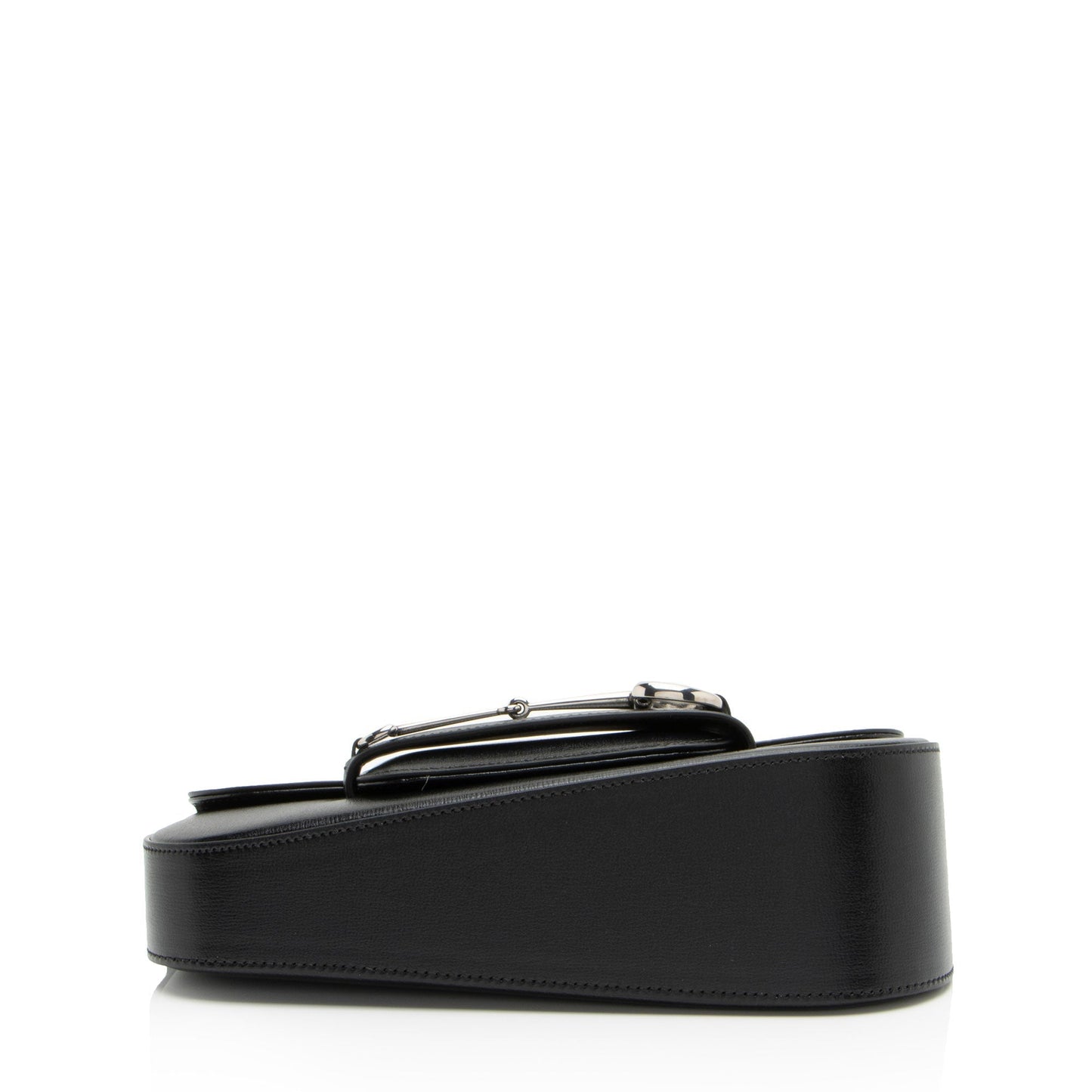Gucci Calfskin Horsebit 1955 Asymmetric Small Shoulder Bag