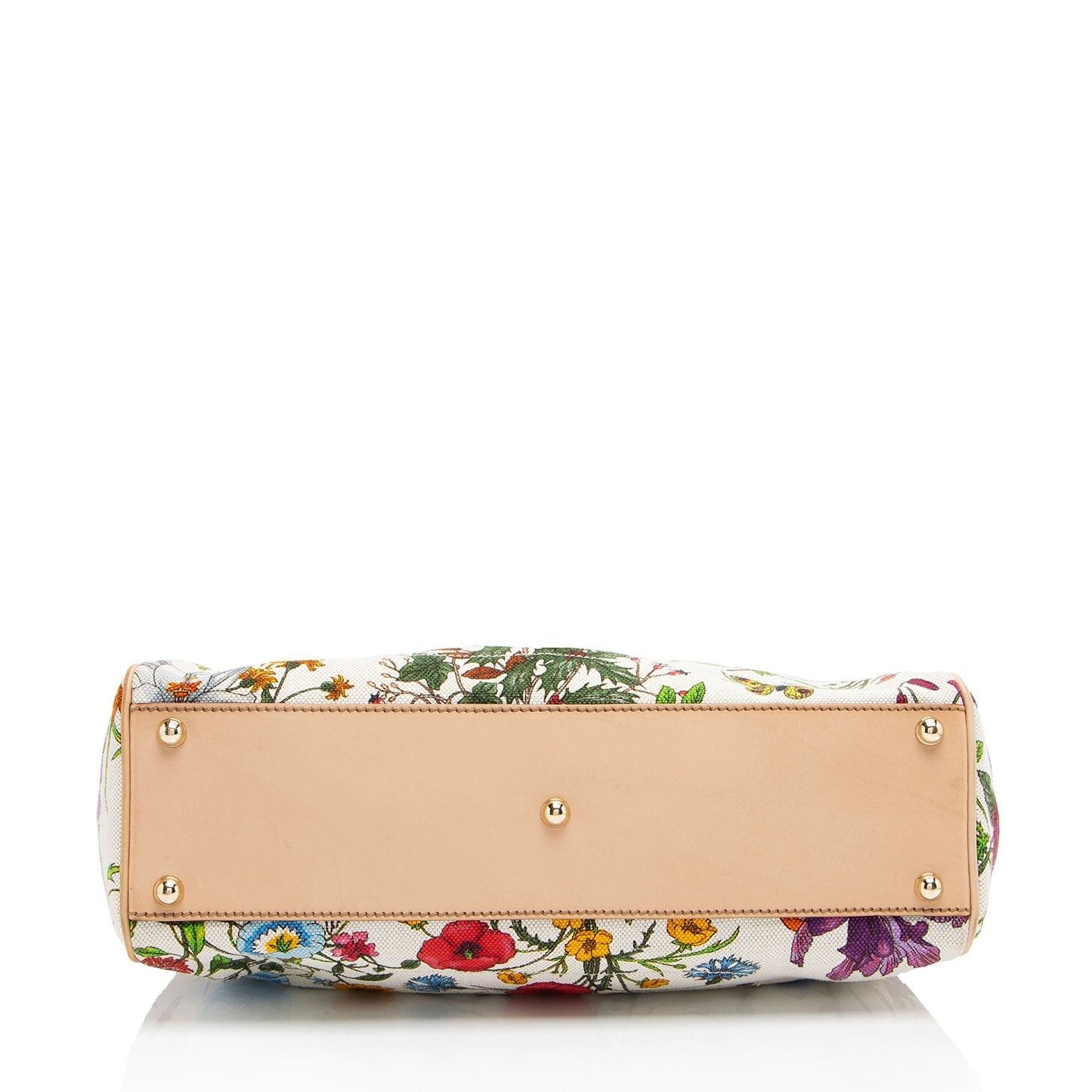 Gucci Canvas Flora Bardot Shoulder Bag