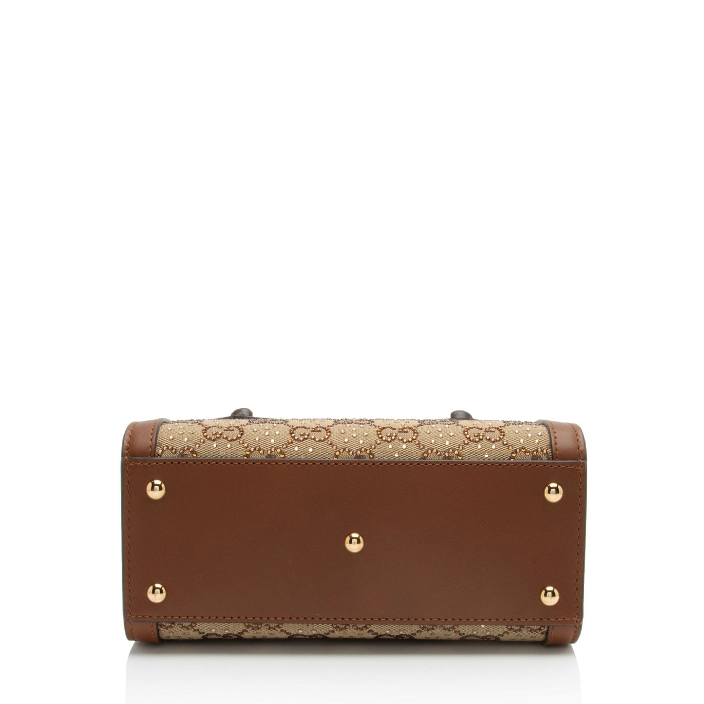 Gucci Crystal GG Canvas Bamboo Diana Mini Tote (SHF-E7QQjx)