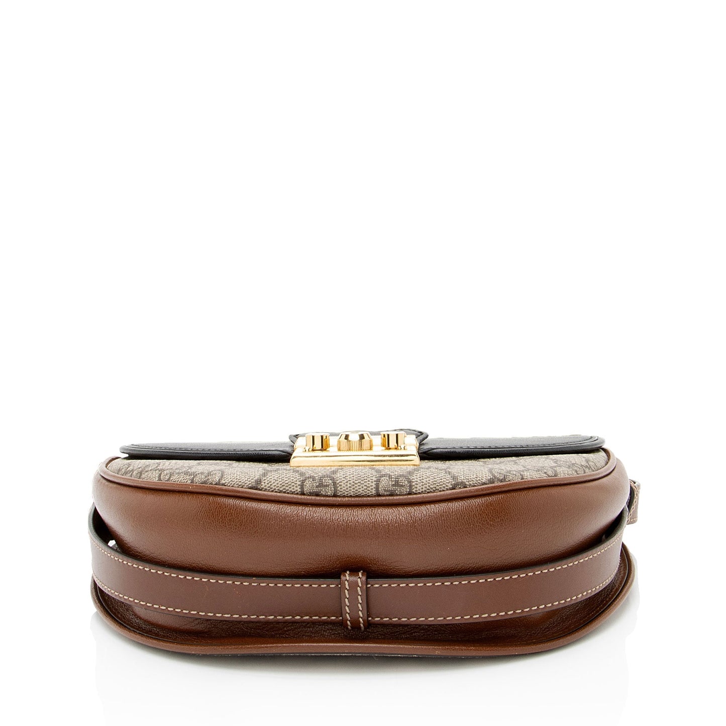 Gucci GG Supreme Padlock Saddle Small Shoulder Bag