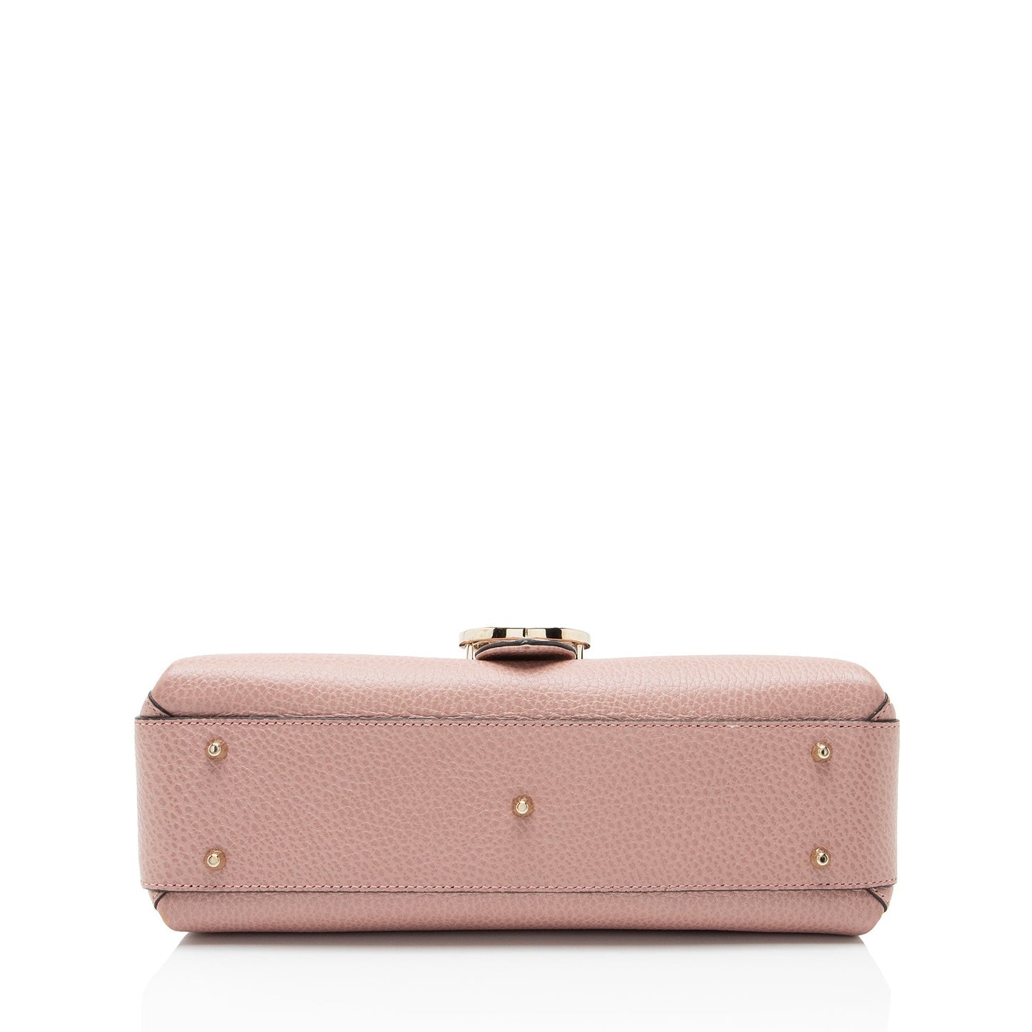 Gucci Leather Interlocking G Small Top Handle