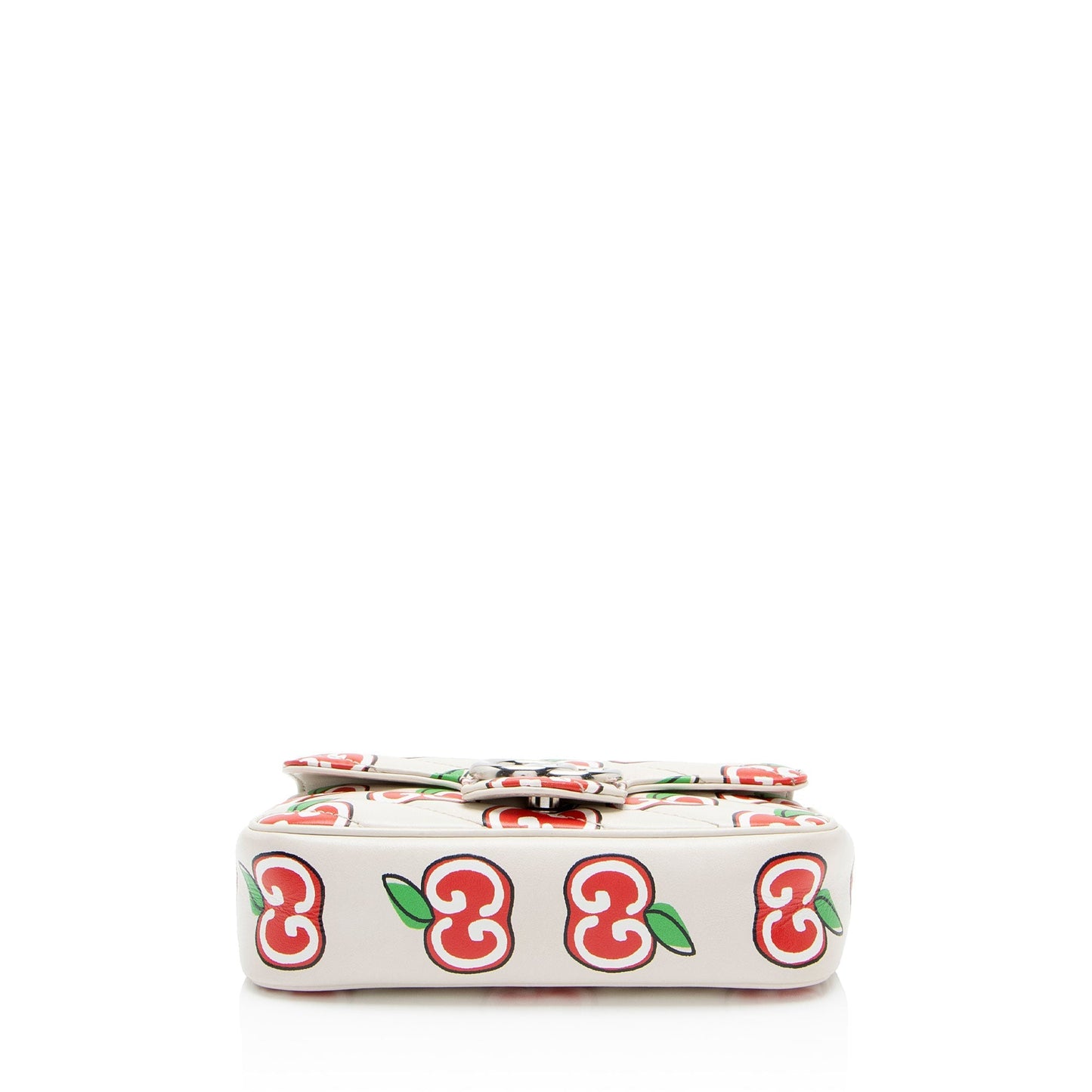 Gucci Matelasse Leather Apple GG Marmont Mini Flap Bag