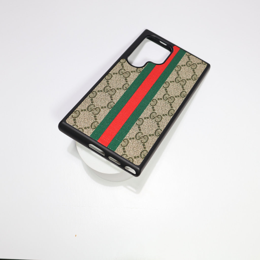 Canvas Samsung Galaxy Gucci Case Red Green Web Stripe