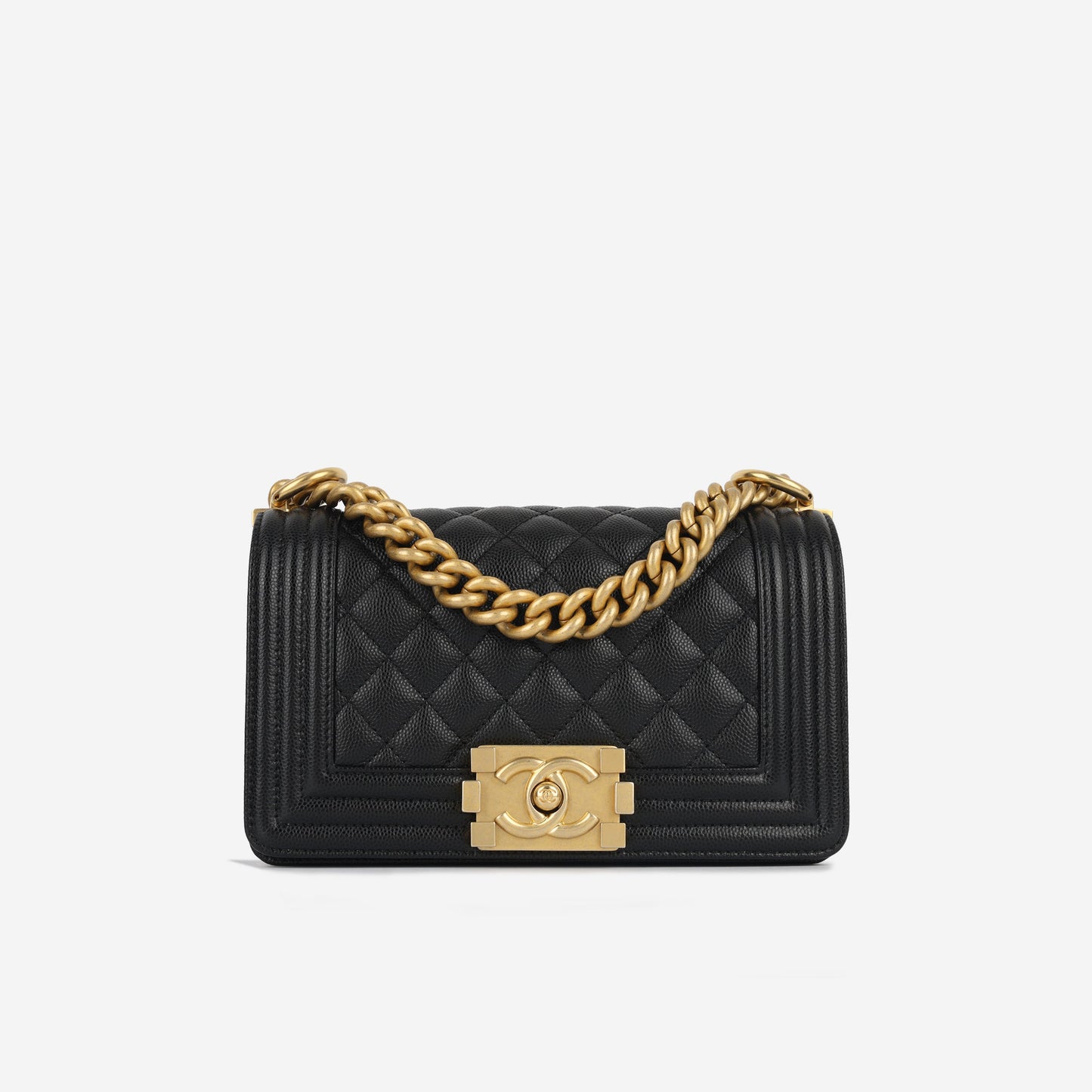 Chanel Boy Bag Lambskin Black Shoulder Bag Style 16