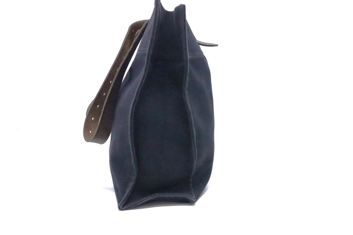 Hermes Etriviere Tote In Navy Blue Canvas