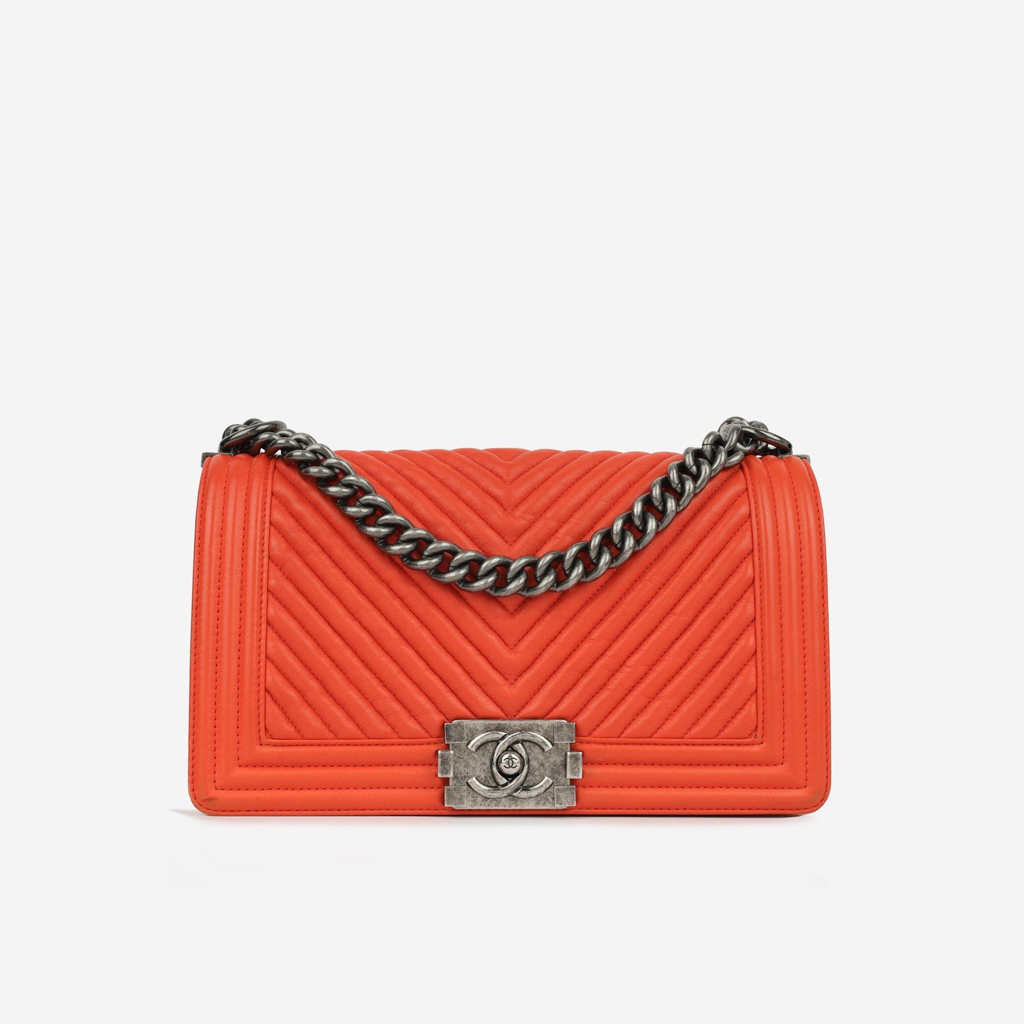 Chanel Boy Bag Lambskin Gold Shoulder Bag Style 4