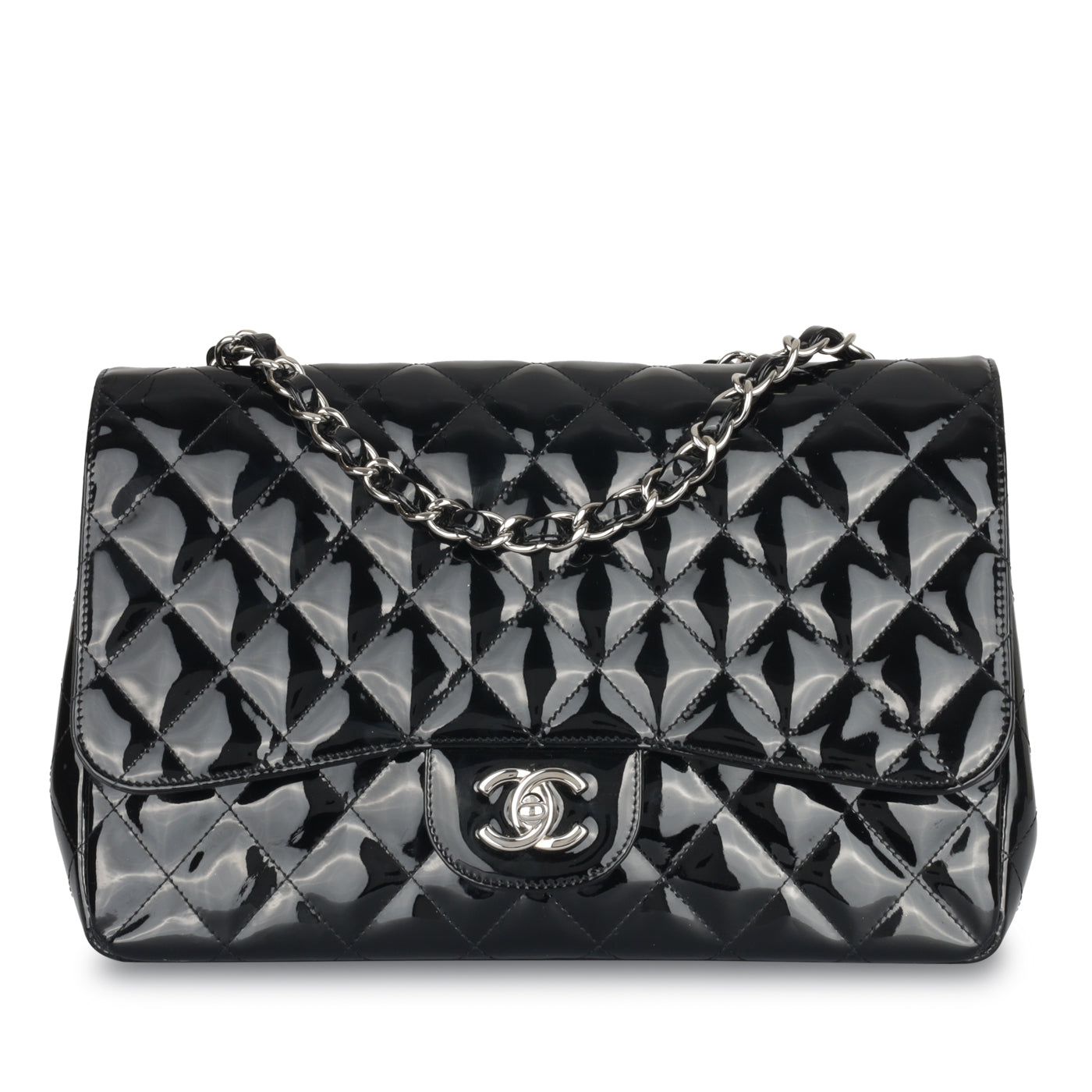 Chanel Classic Flap Bag - Jumbo Patent