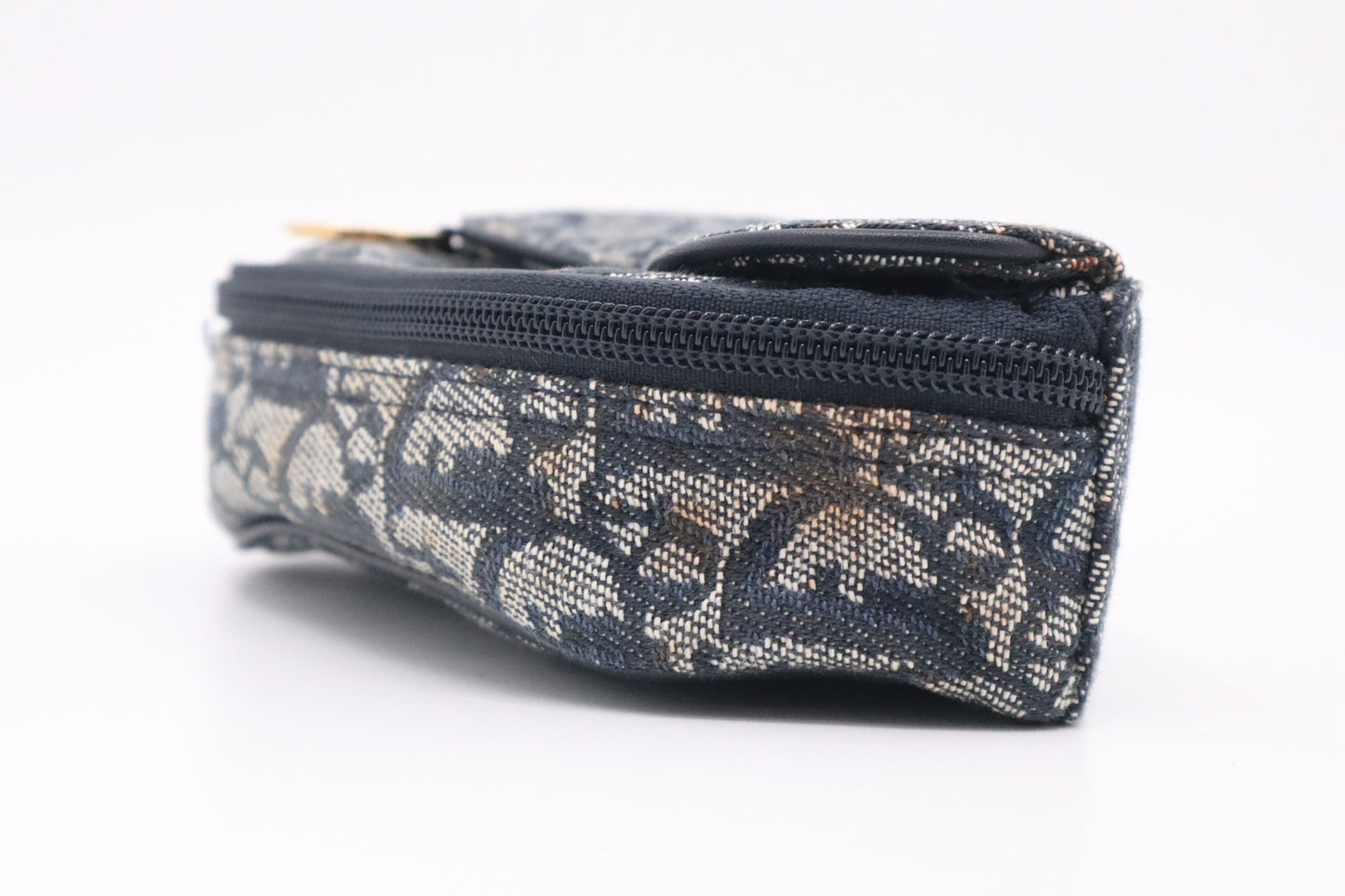 Dior Saddle Pouch in Blue Oblique Canvas