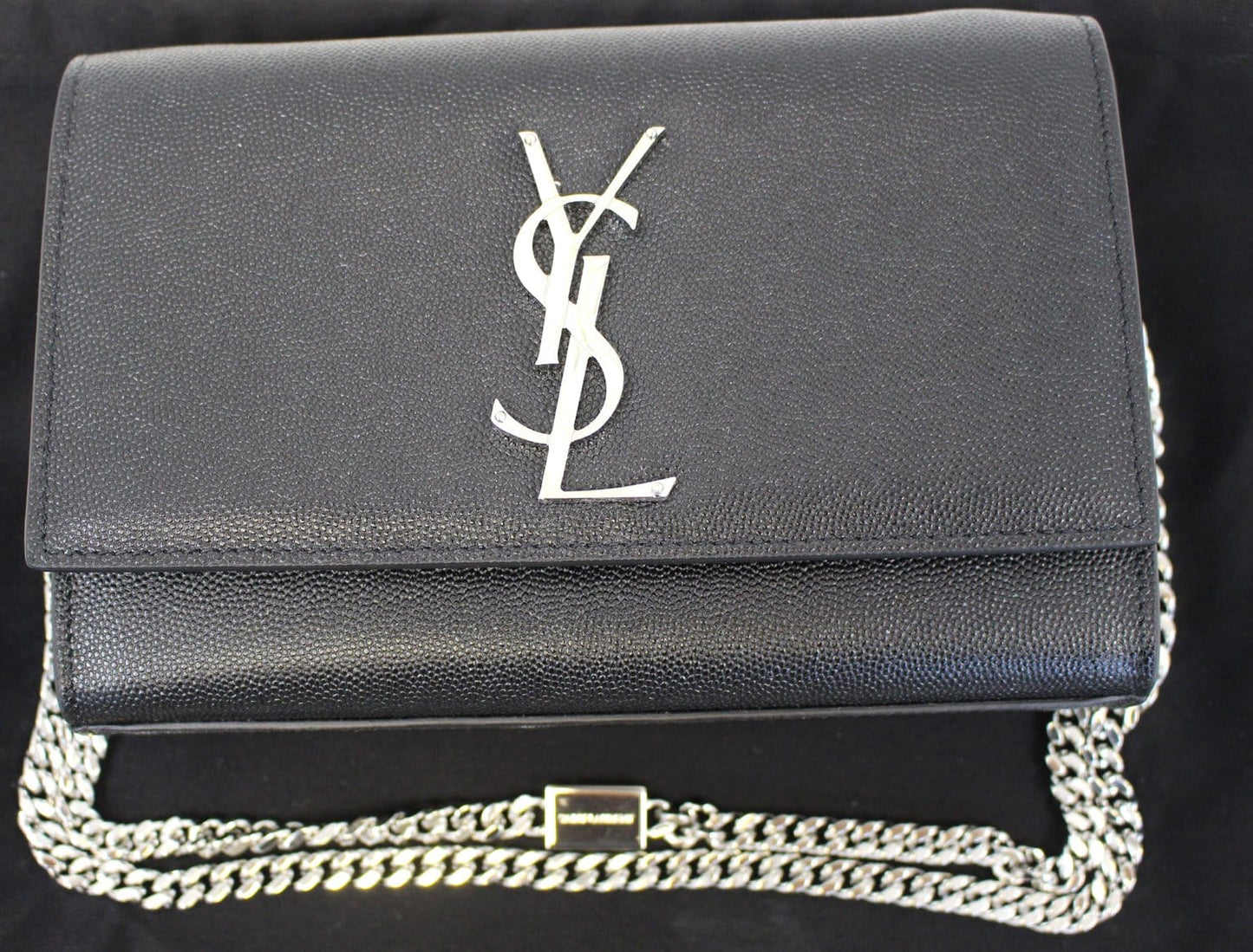 Saint Laurent Kate Leather Black Crossbody Leather