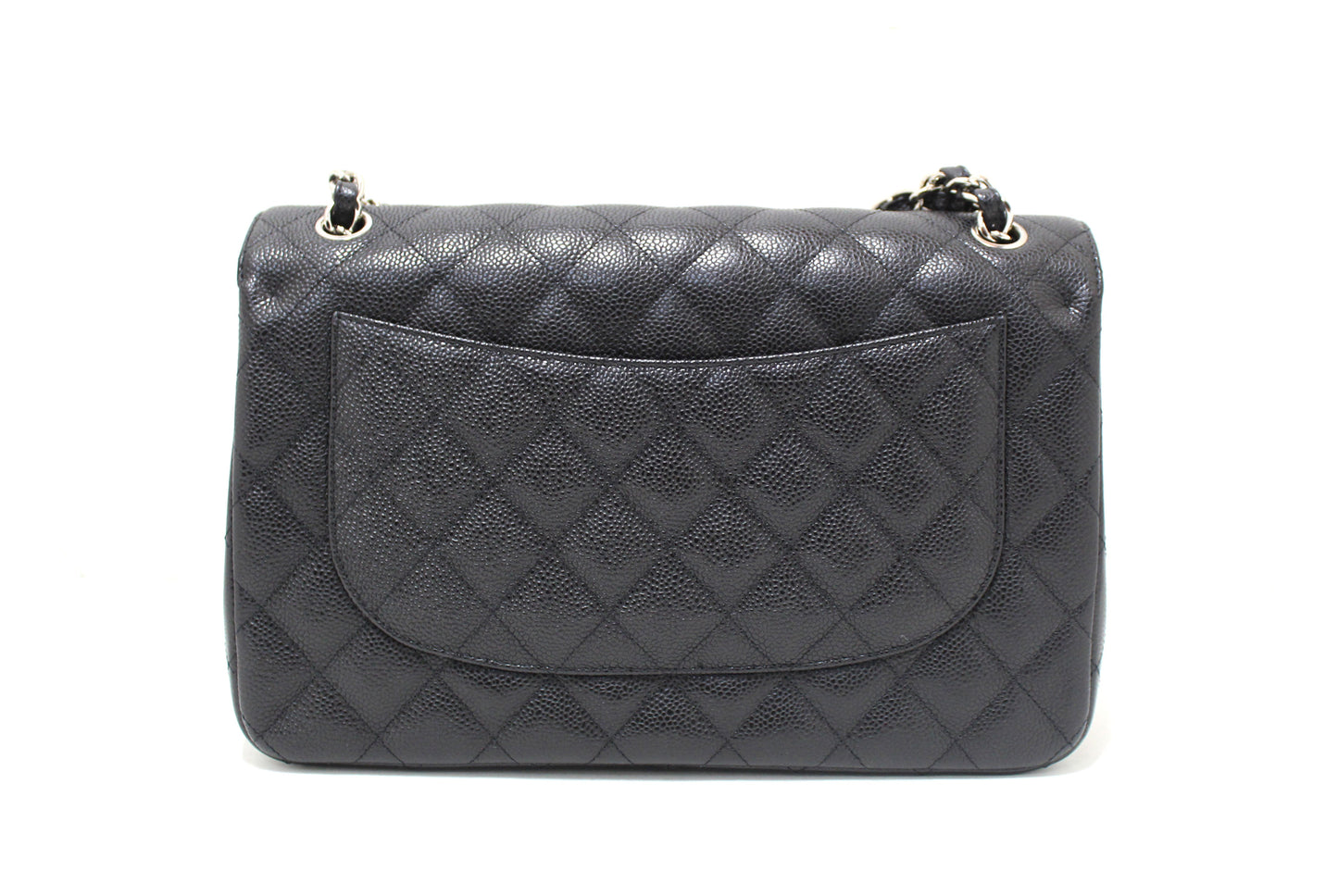 Chanel Flap Classic Quilted Caviar Leather Black Shoulder Bag Style 2