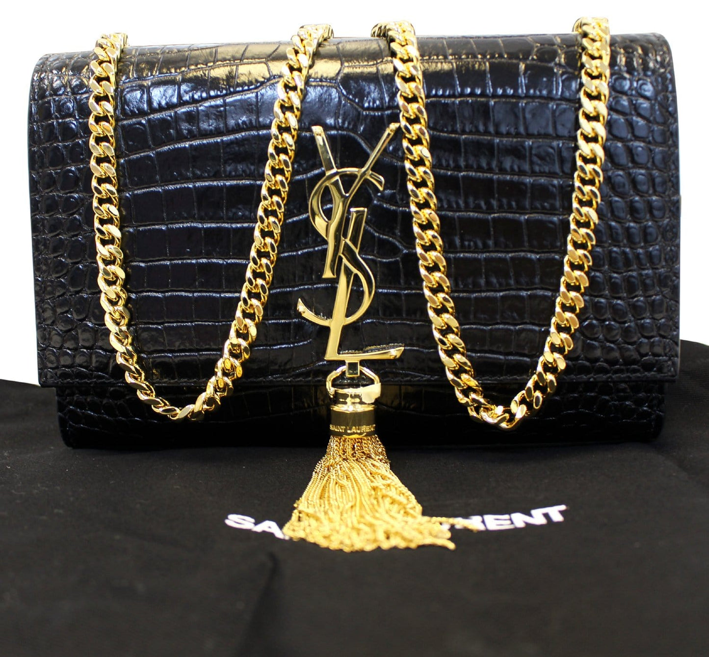 Saint Laurent Leather Black Crossbody Leather
