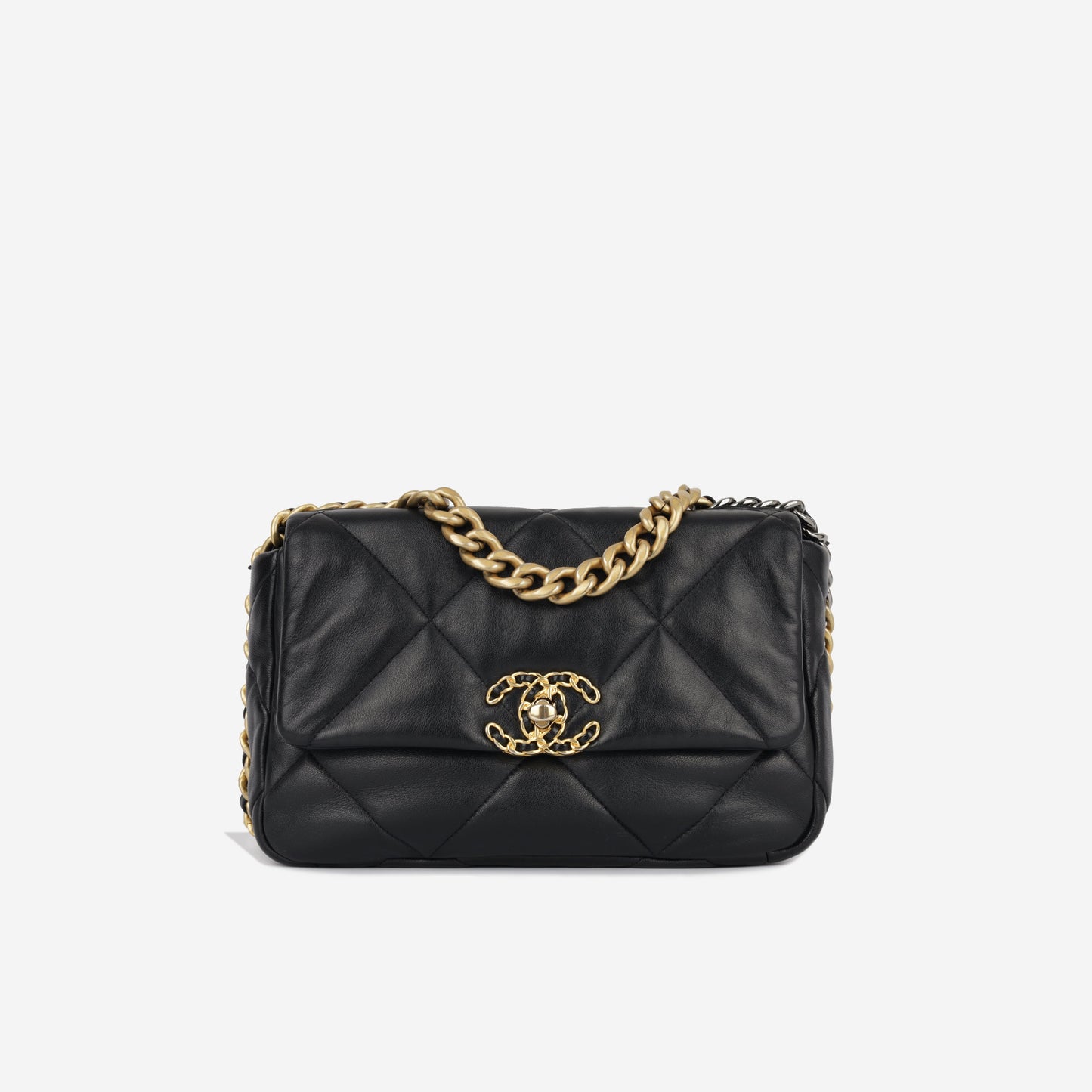 Chanel Chanel 19 Lambskin Black Shoulder Bag Style 12