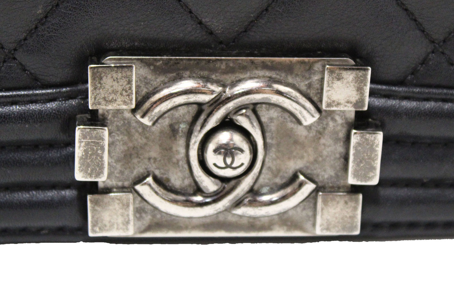 Chanel Boy Medium Quilted Calfskin Black Shoulder Bag