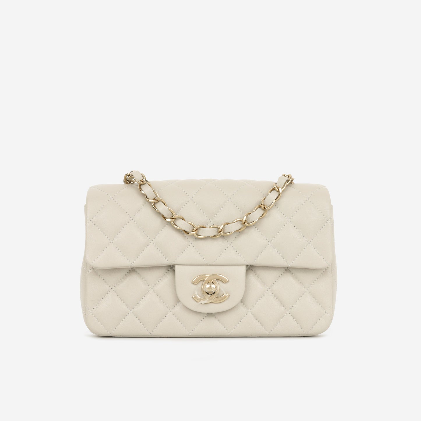 Chanel Classic Flap Lambskin Gold Shoulder Bag Style 119