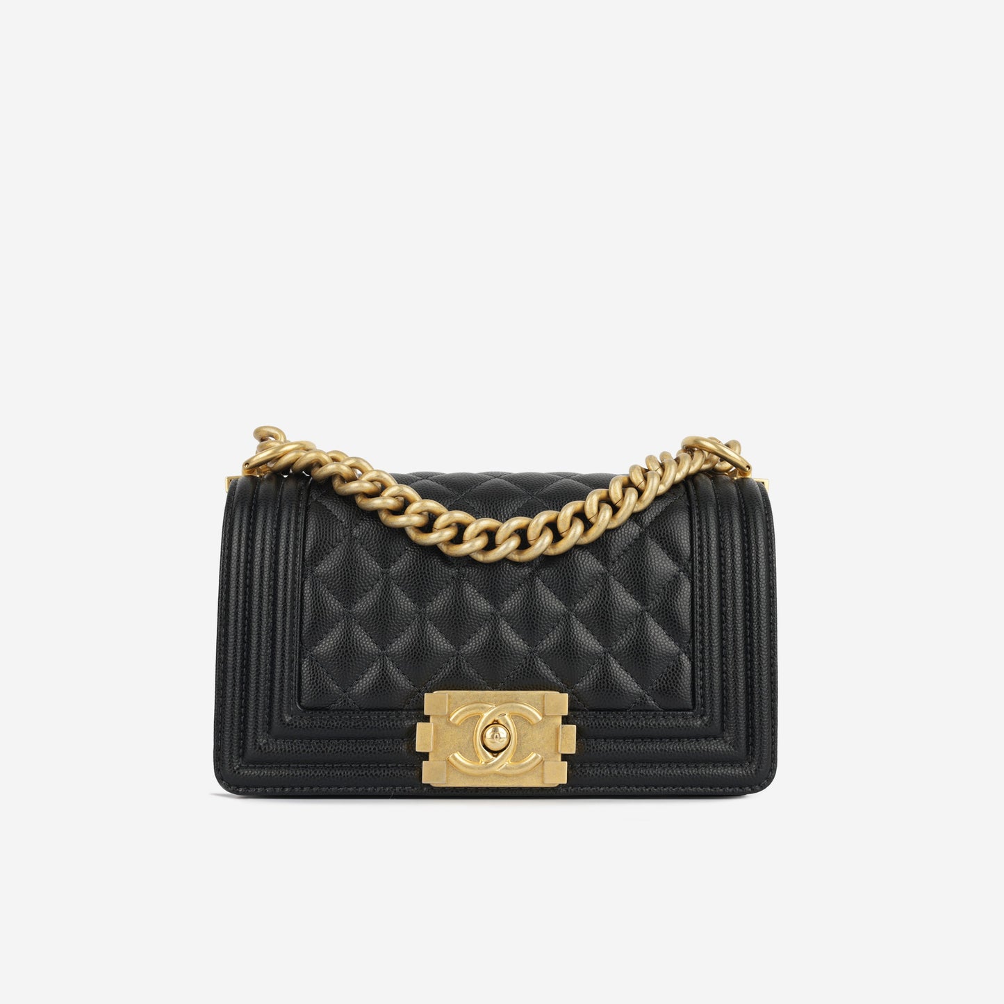 Chanel Boy Bag Lambskin Black Shoulder Bag Style 24