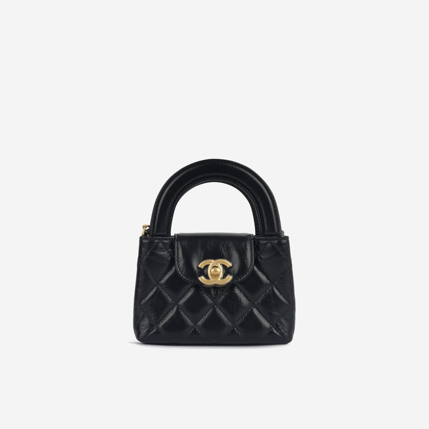 Chanel Kelly Lambskin Black Shoulder Bag Style 2