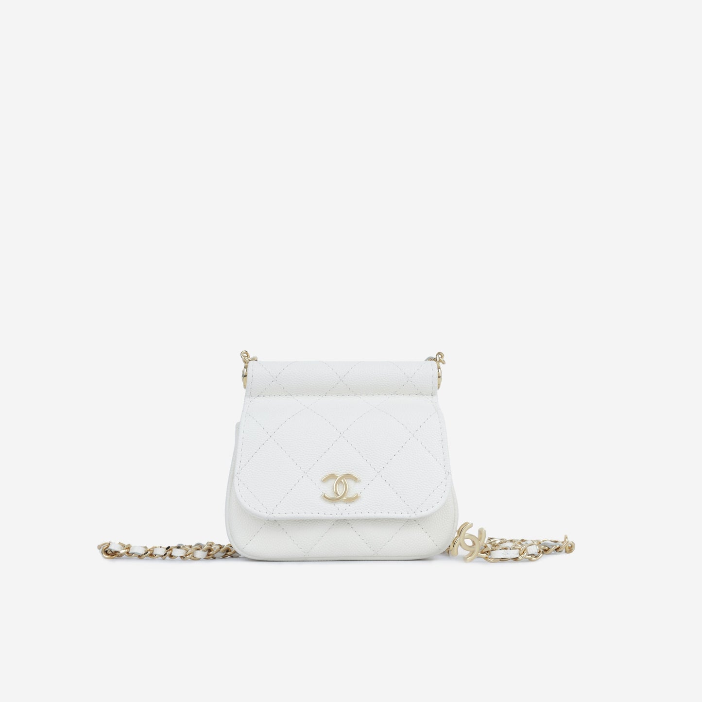 Chanel Luxury Lambskin Gold Clutch