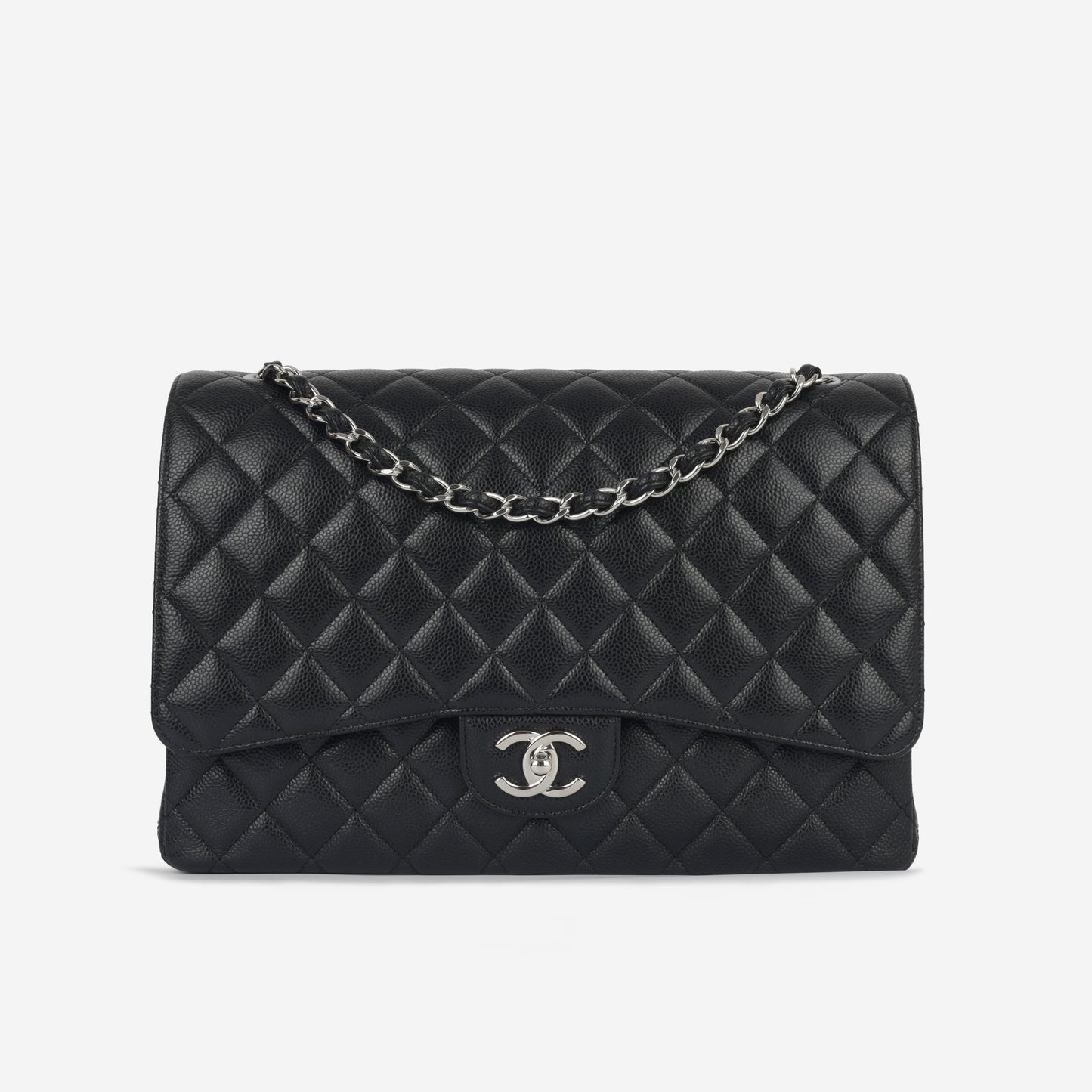 Chanel Classic Flap Lambskin Black Shoulder Bag Style 87