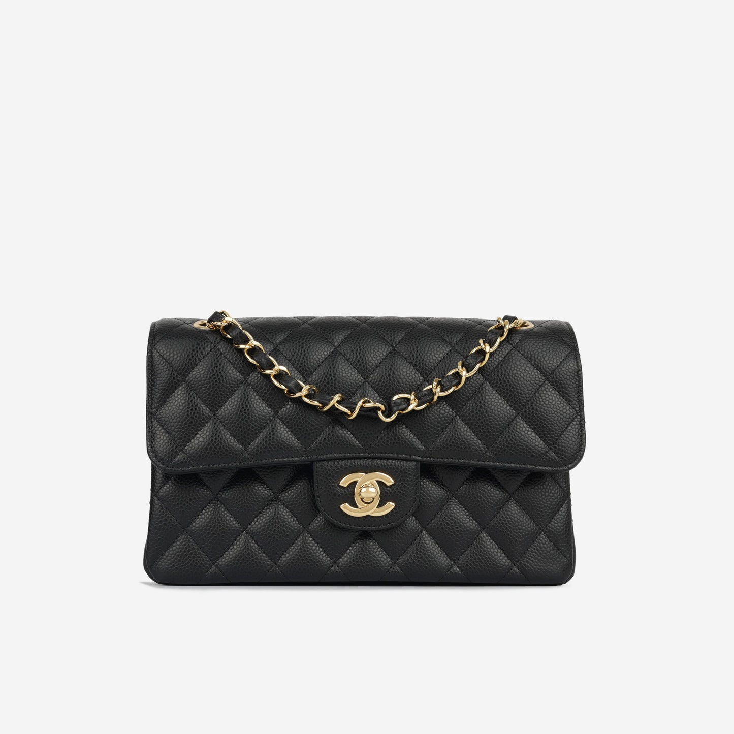 Chanel Classic Flap Caviar Black Shoulder Bag Style 116