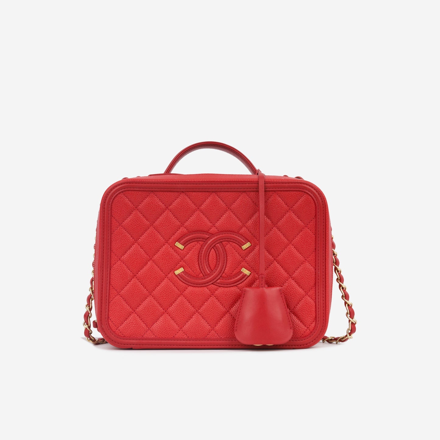 Chanel Large Cc Filigree Vanity Case