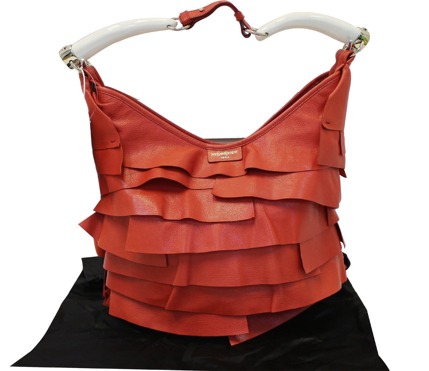 Saint Laurent Leather Red Handbag Style 31