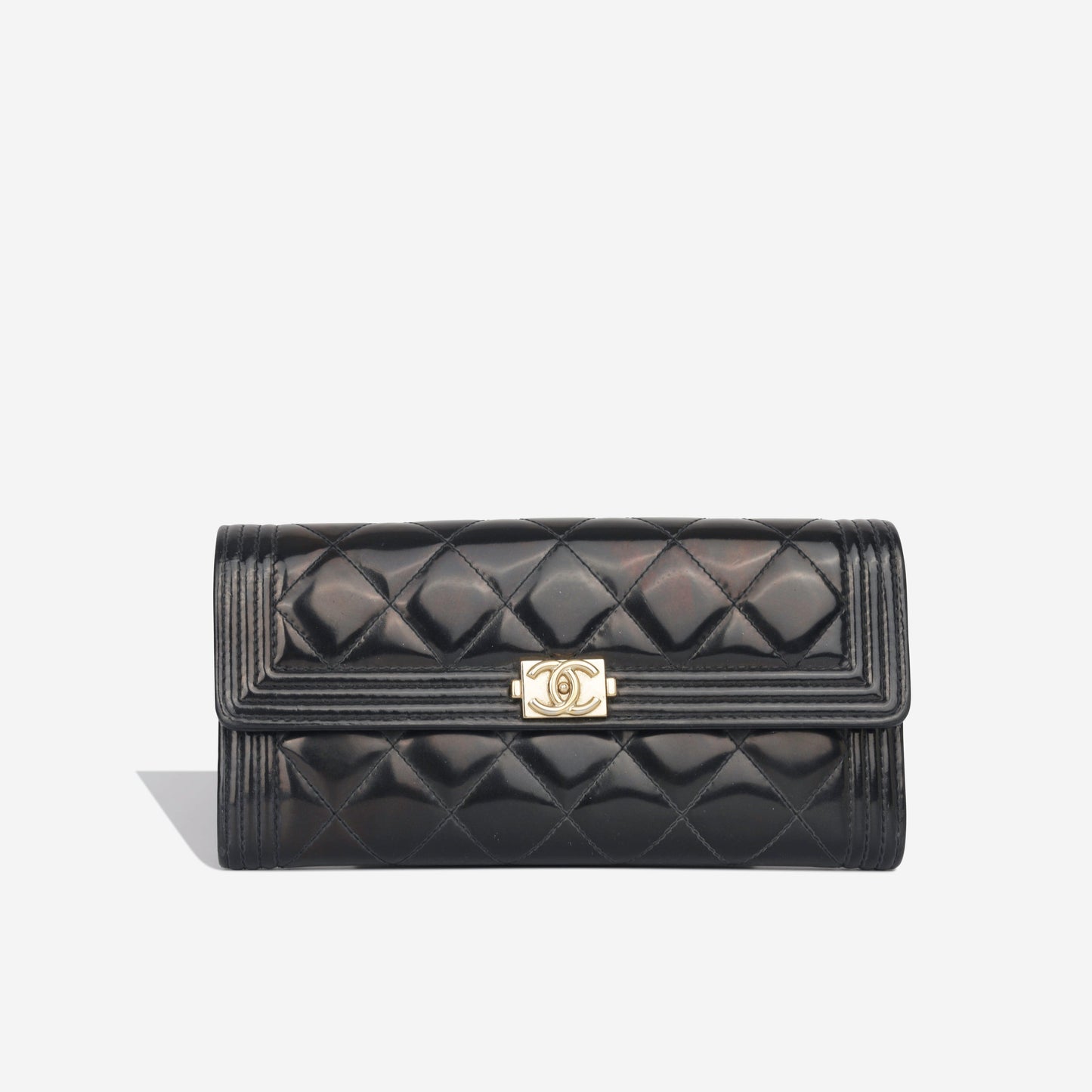Chanel Boy Bag Lambskin Black Shoulder Bag Style 55