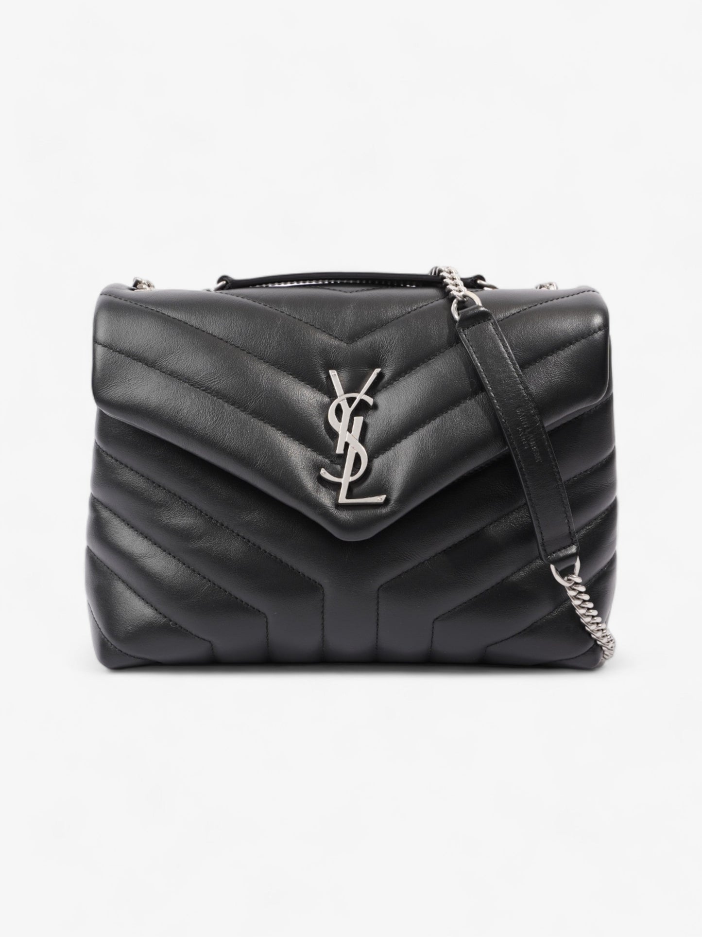 Saint Laurent Loulou Black Leather Small