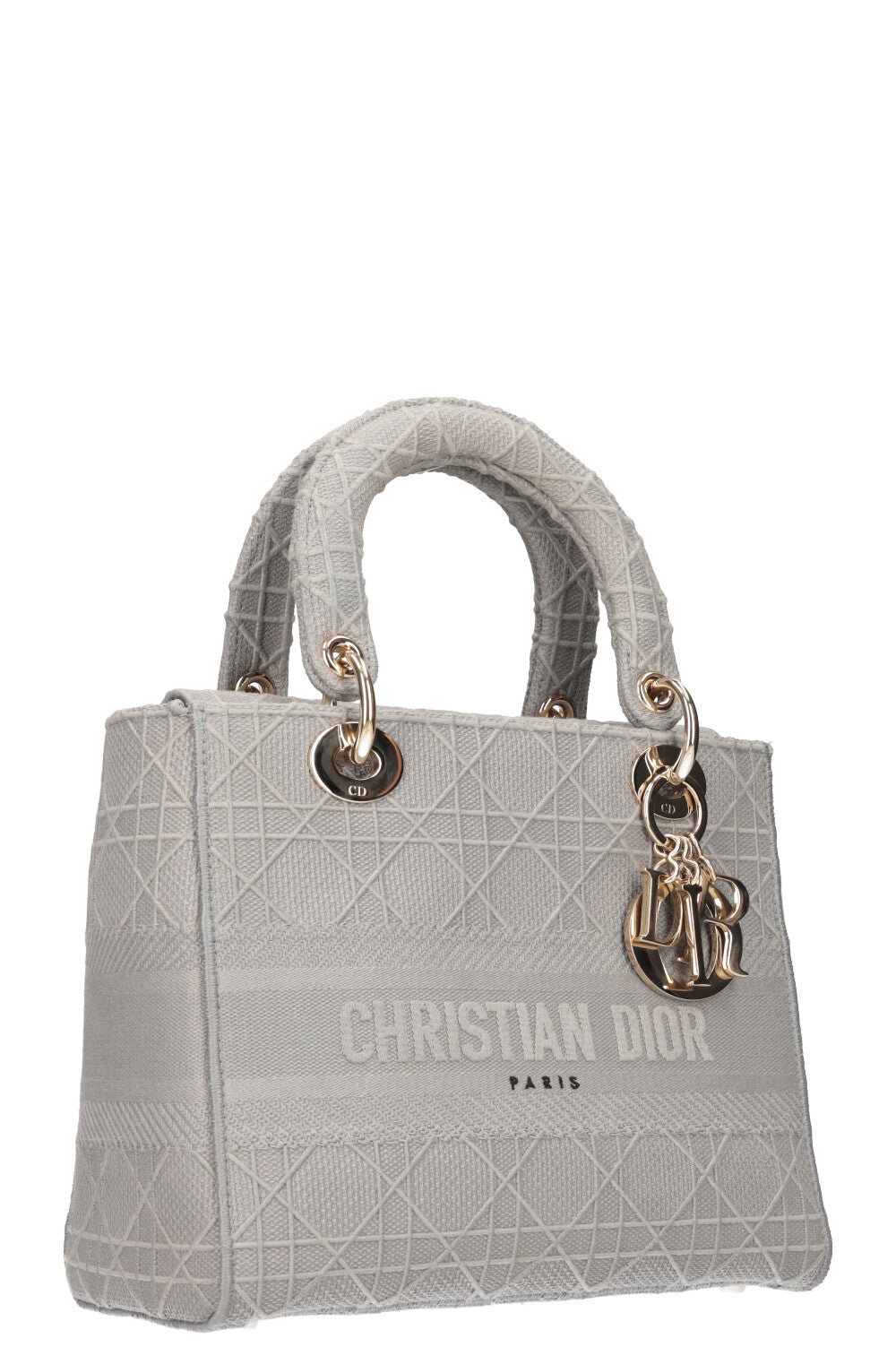 Christian Dior D-Lite Bag Medium Grey