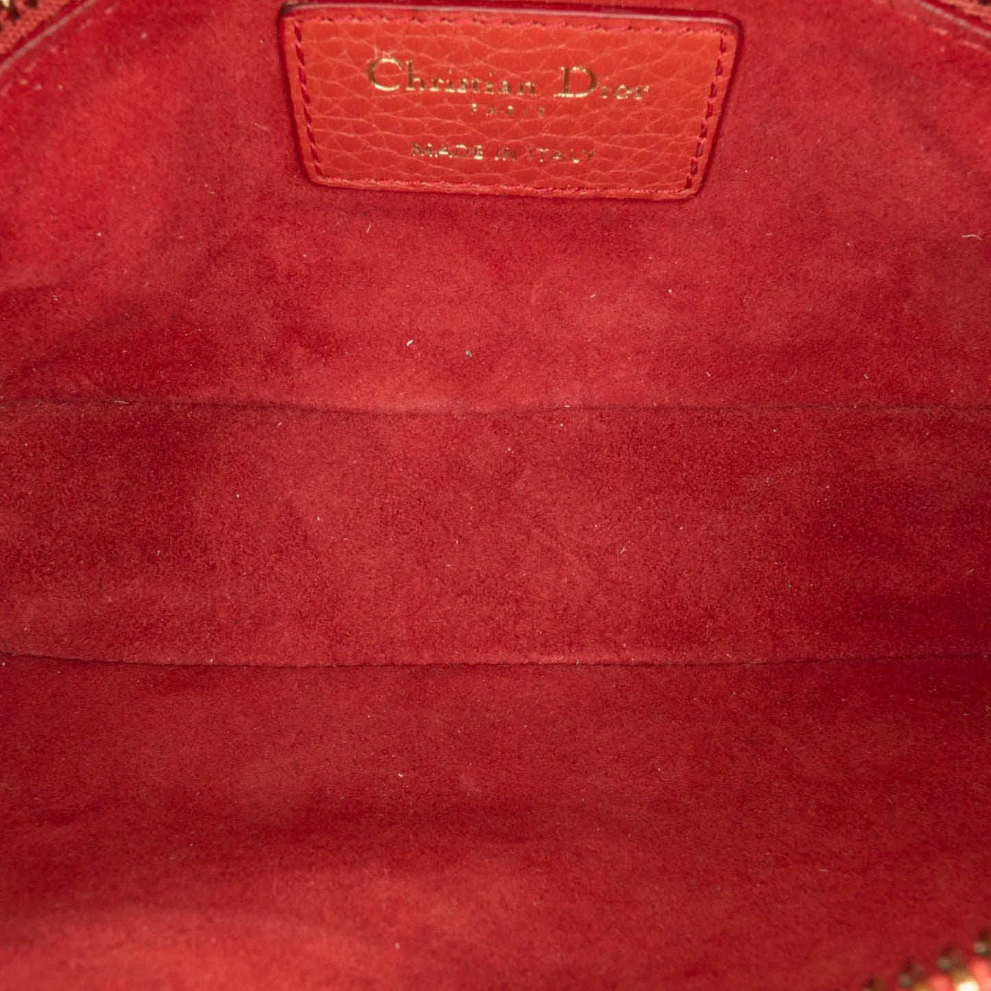 Red Dior Leather Jadior Camera Bag