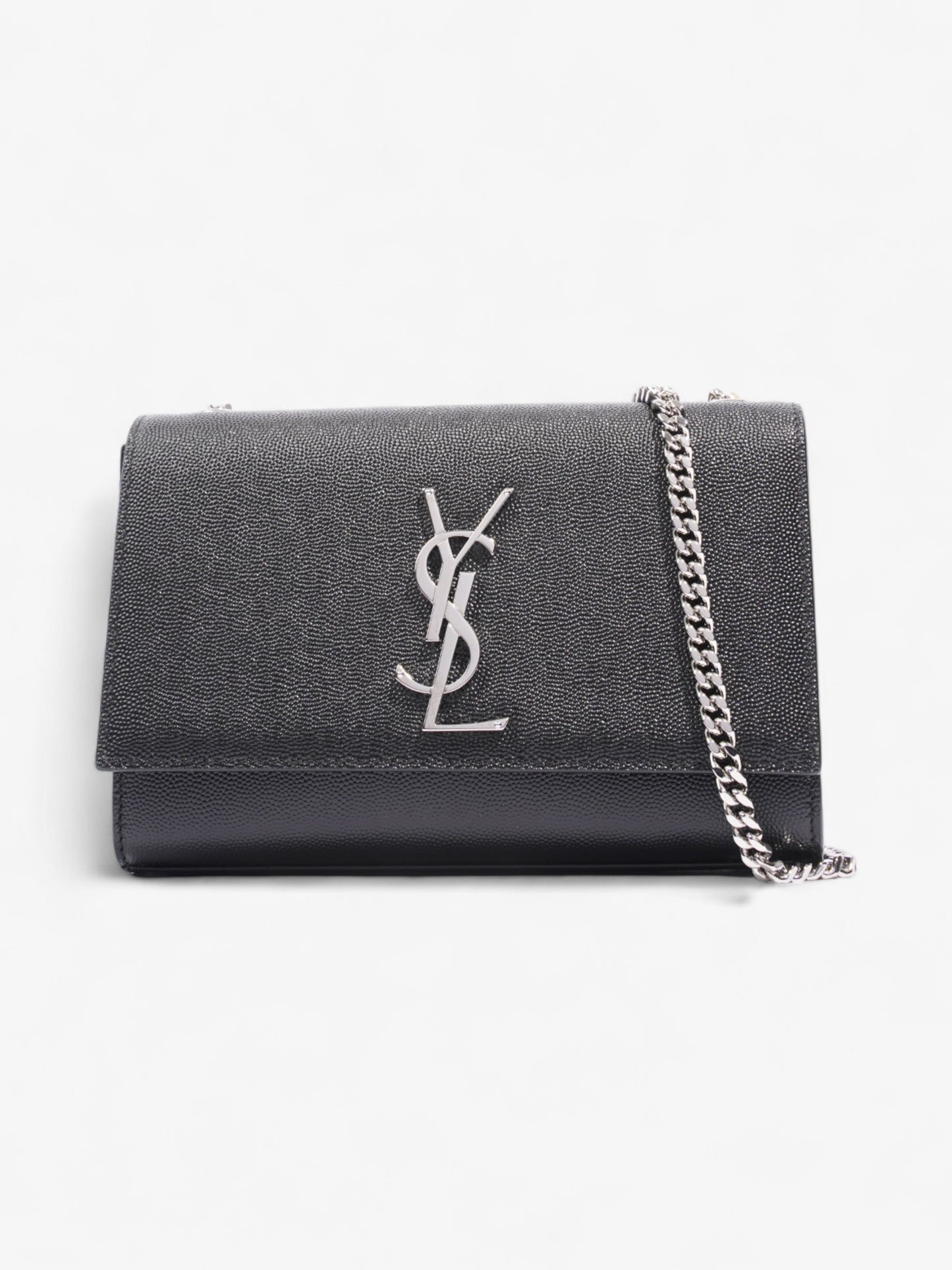 Saint Laurent Kate Leather Black Shoulder Bag Style 17