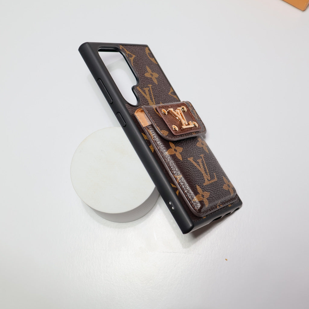 Louis Vuitton Phone Case for Samsung Galaxy Brown Monogram