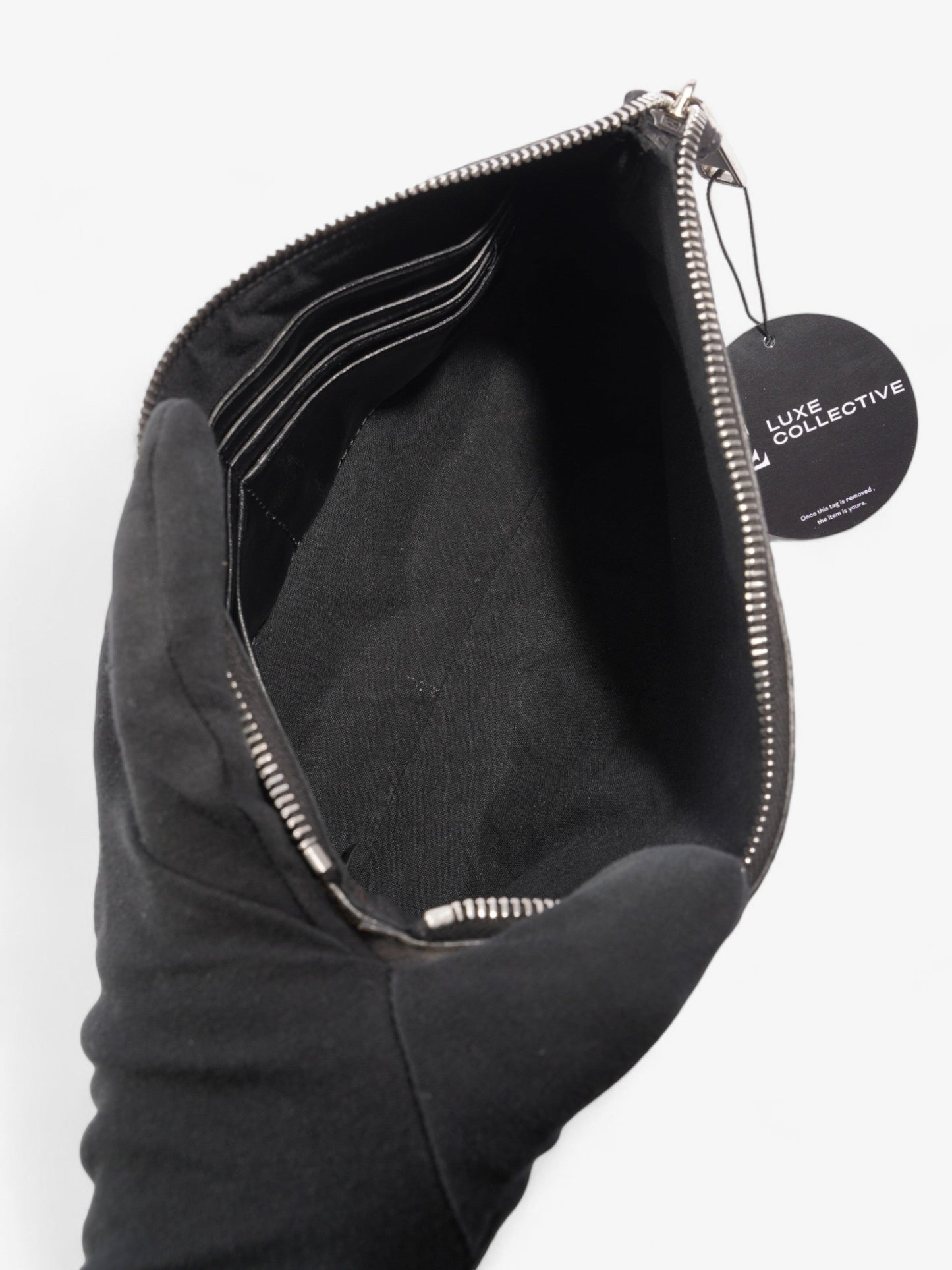 Fendi Luxury Canvas Black Clutch