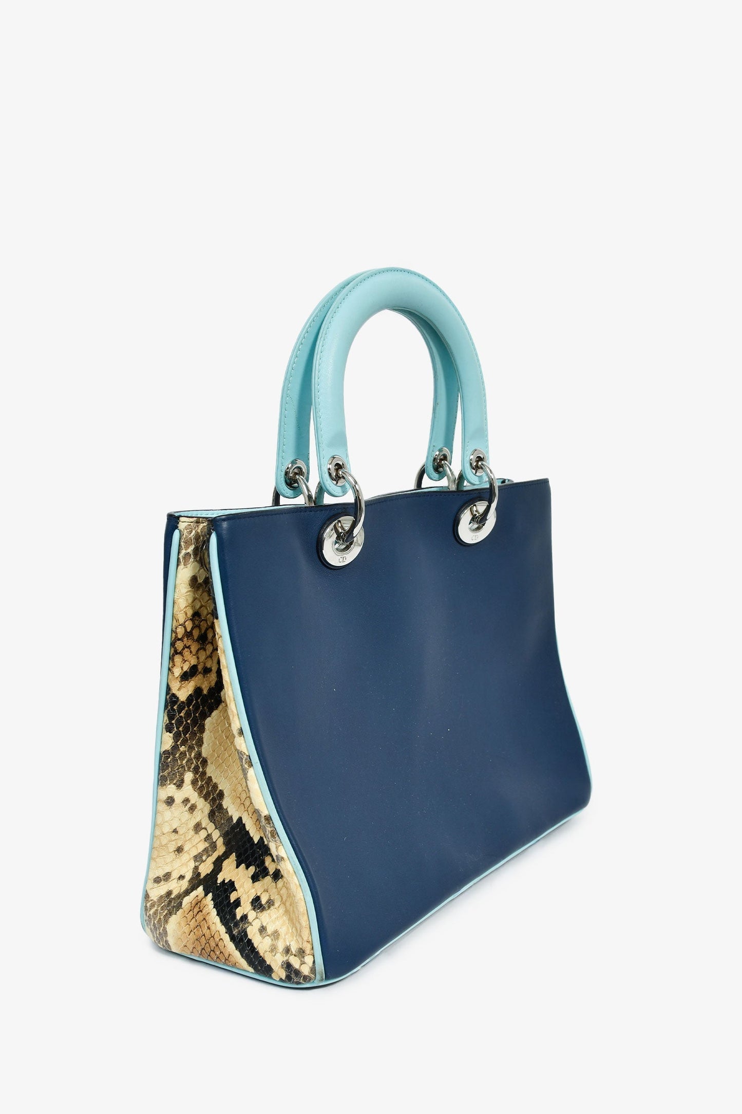 Dior Diorissimo Leather Blue Clutch